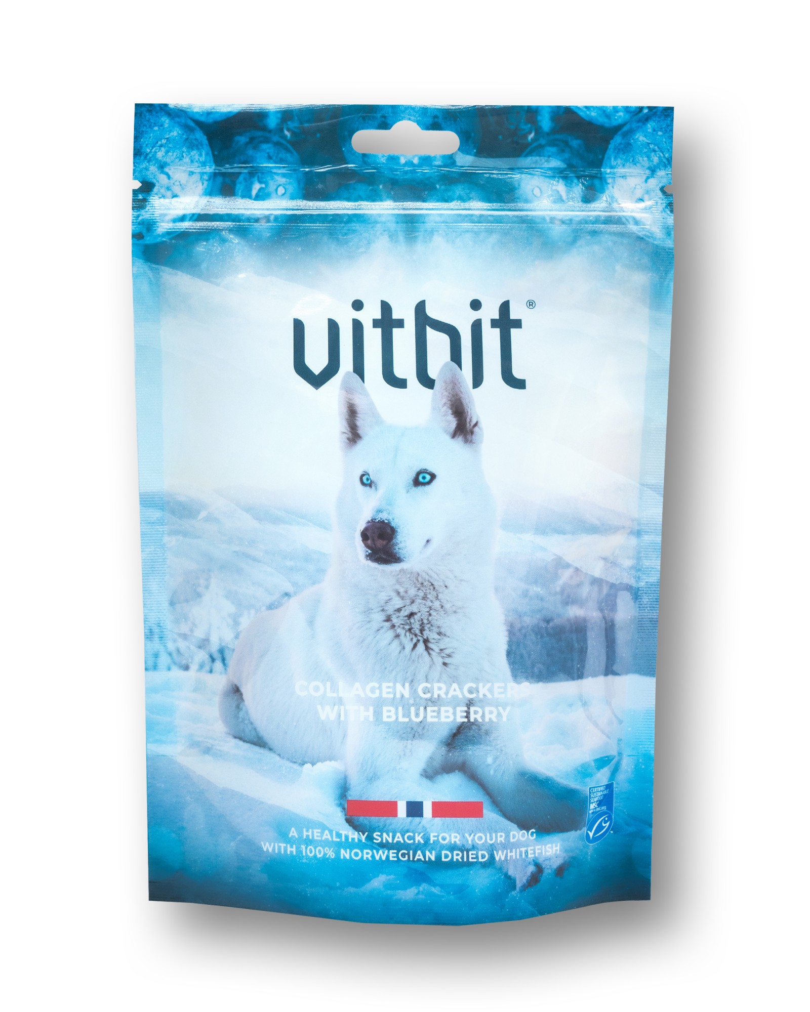 Vitbit pour chiens Tranches de Collagène au bleuets 70 gr.