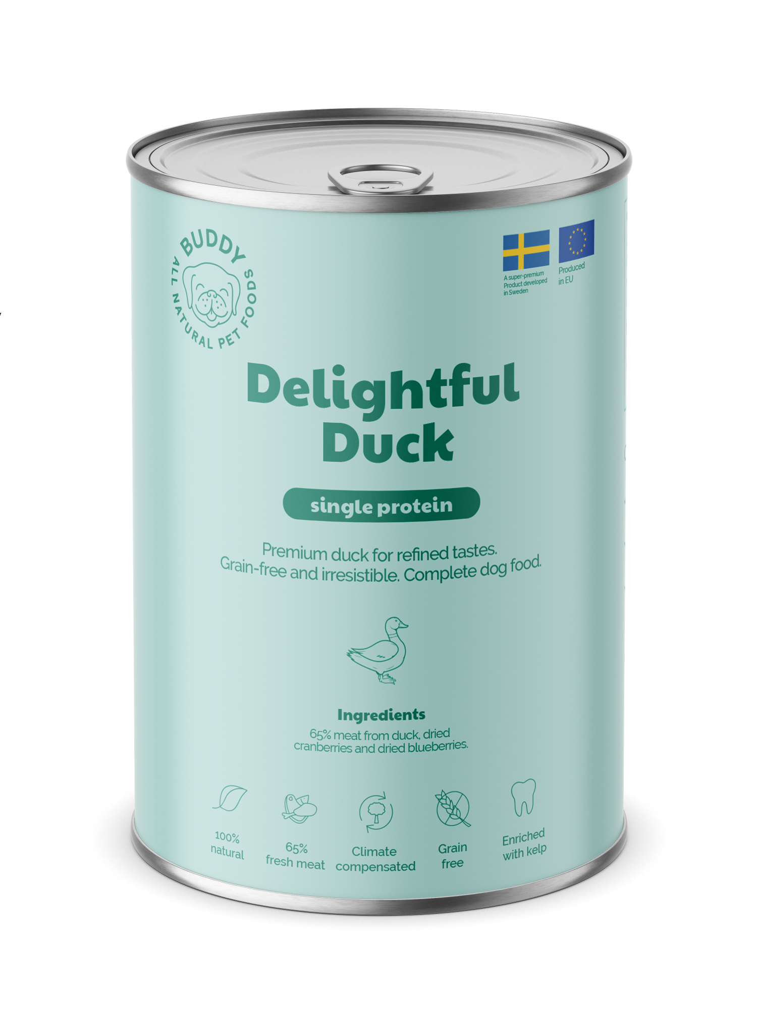 BUDDY Nassfutter für Hunde Delightful Duck 400 gr.