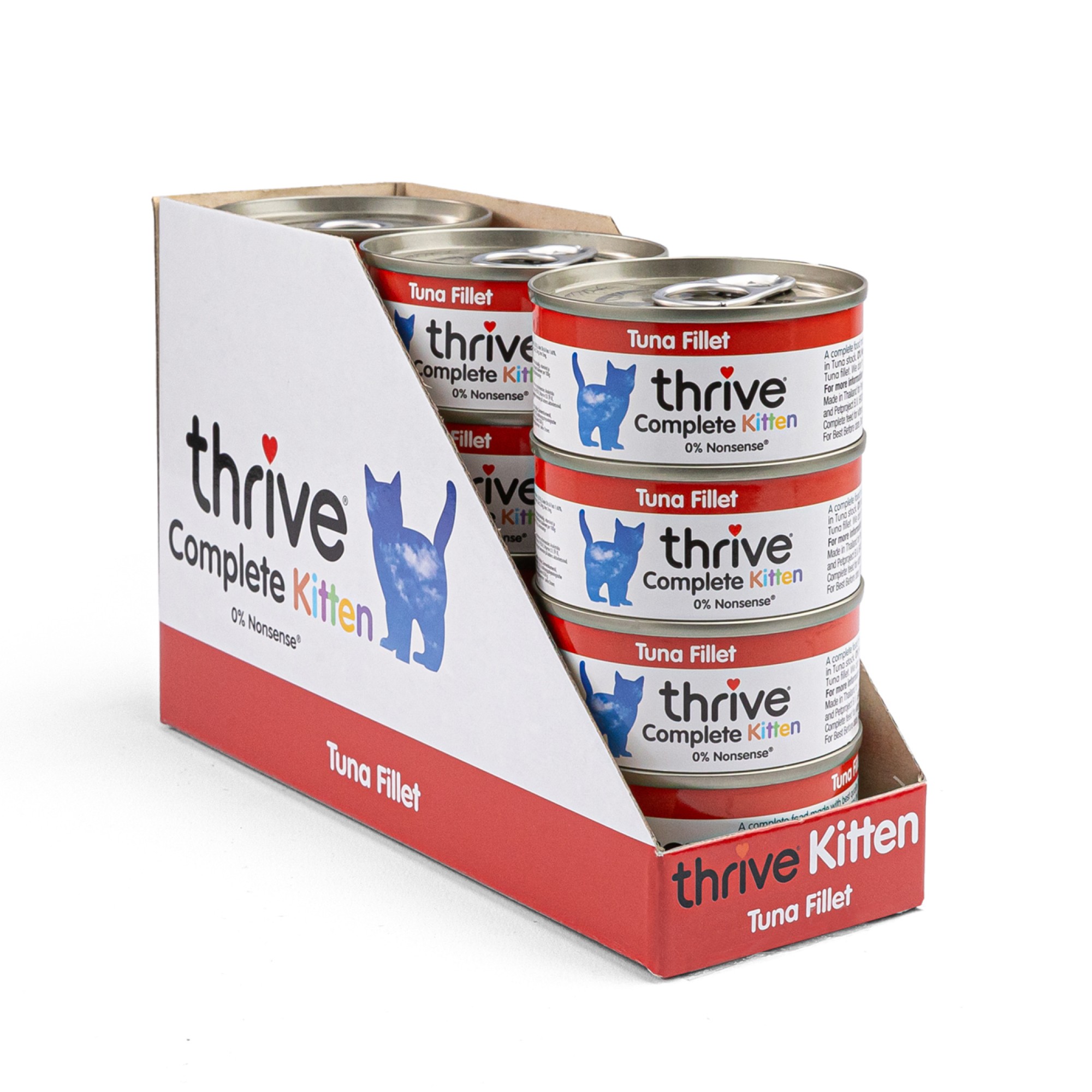 Thrive natvoeding voor kittens Tonijnfilet 75 gr. - per 12 stuks