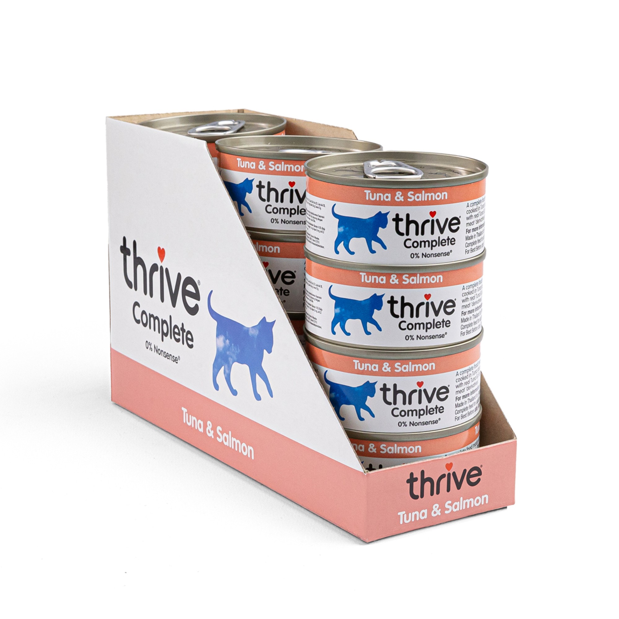Thrive Katzennassfutter Thunfisch mit Lachs 75 gr. - Pro 12 Stück