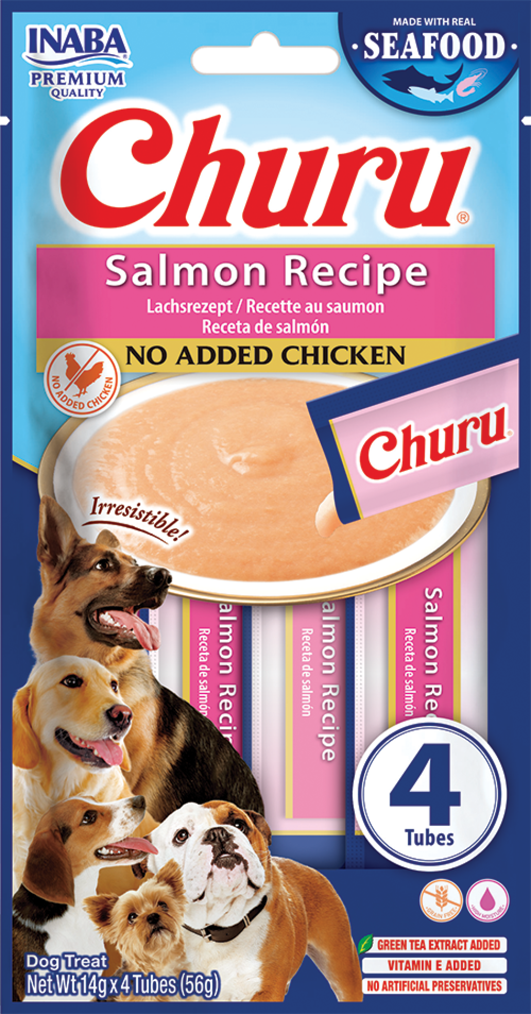 INABA Churu Puree Hundesnacks Lachs