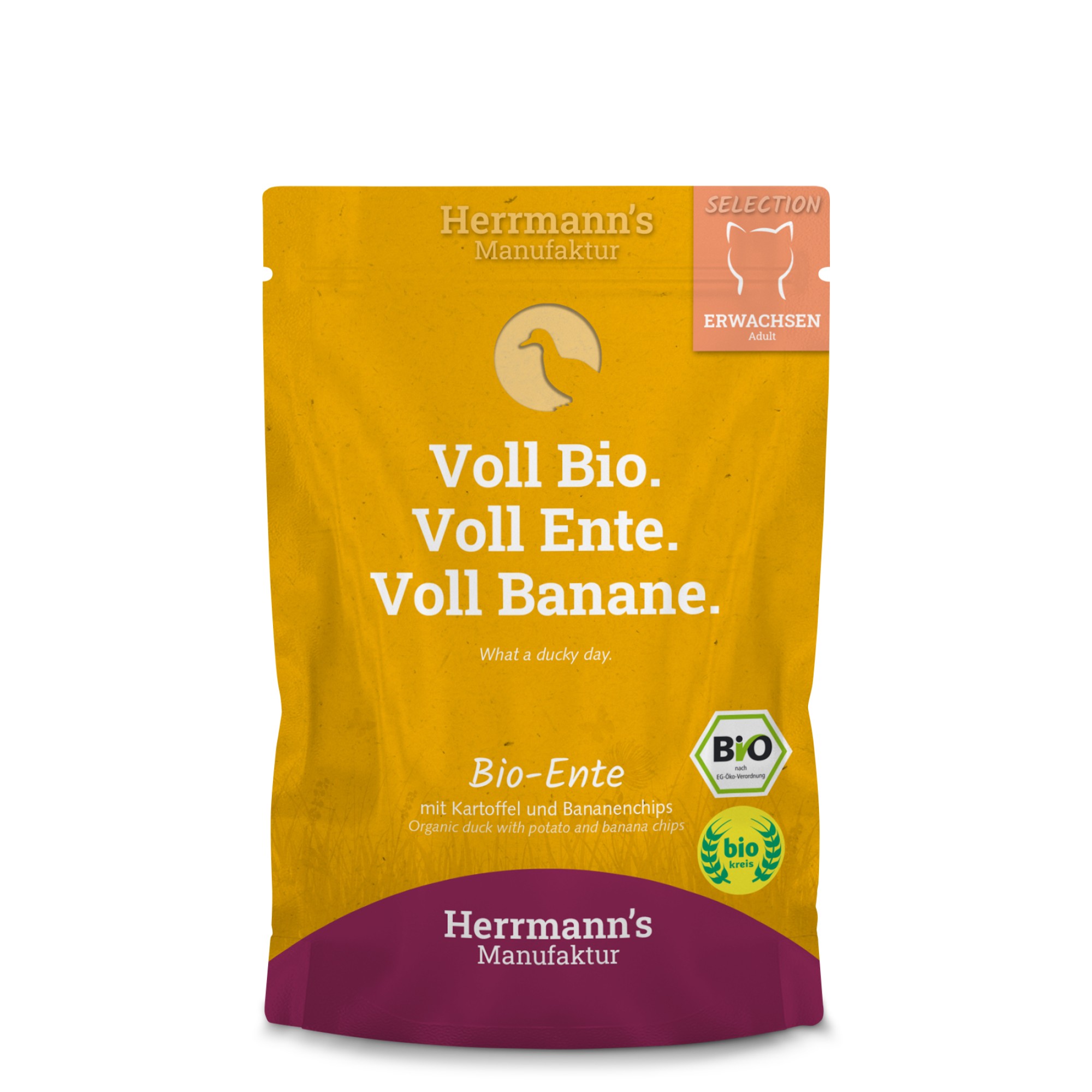 Herrmann's BIO Katze Ente mit Kartoffel 100 g - Pro 12 Stück