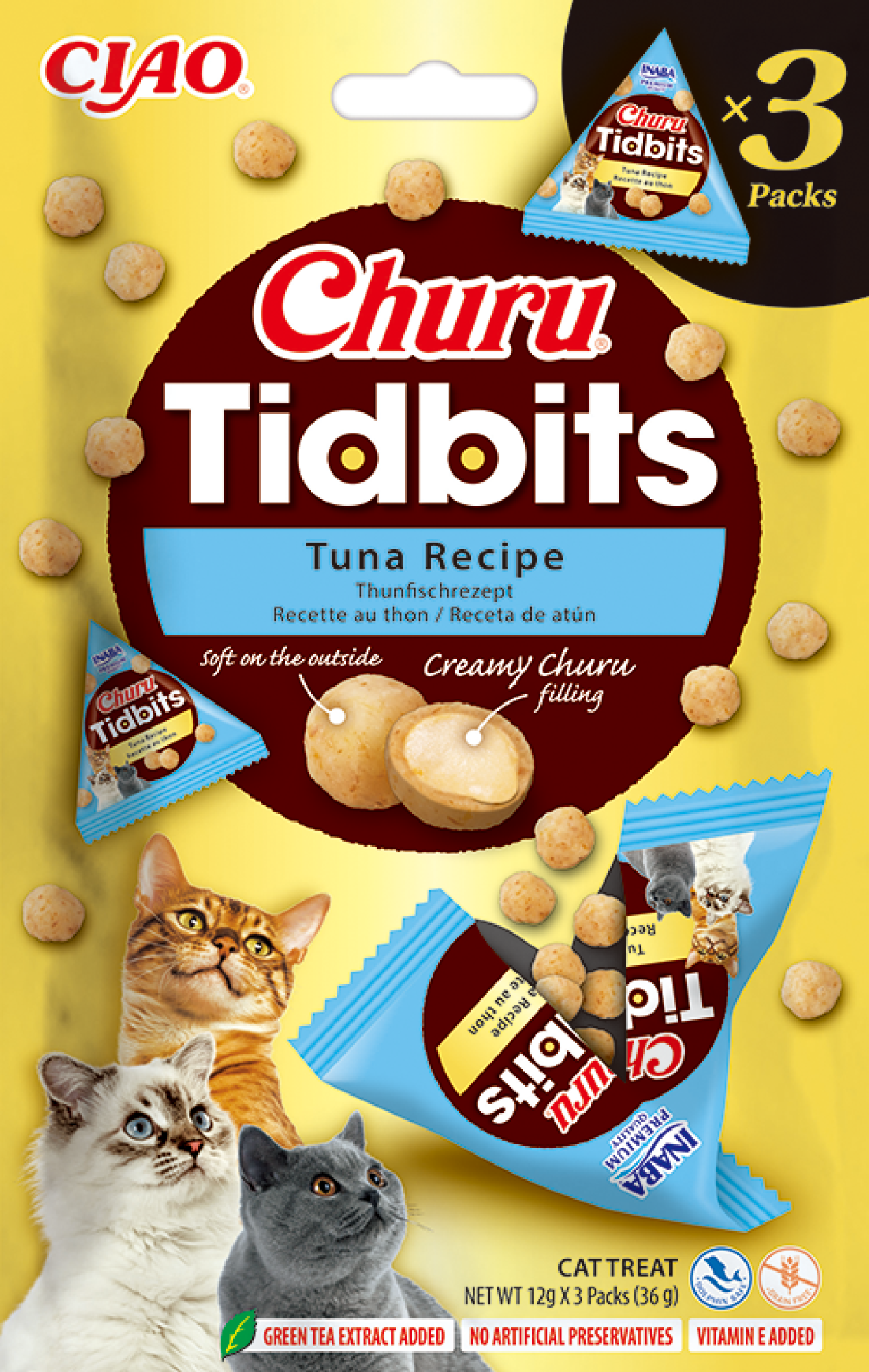 INABA Churu Tidbits pour chats Thon