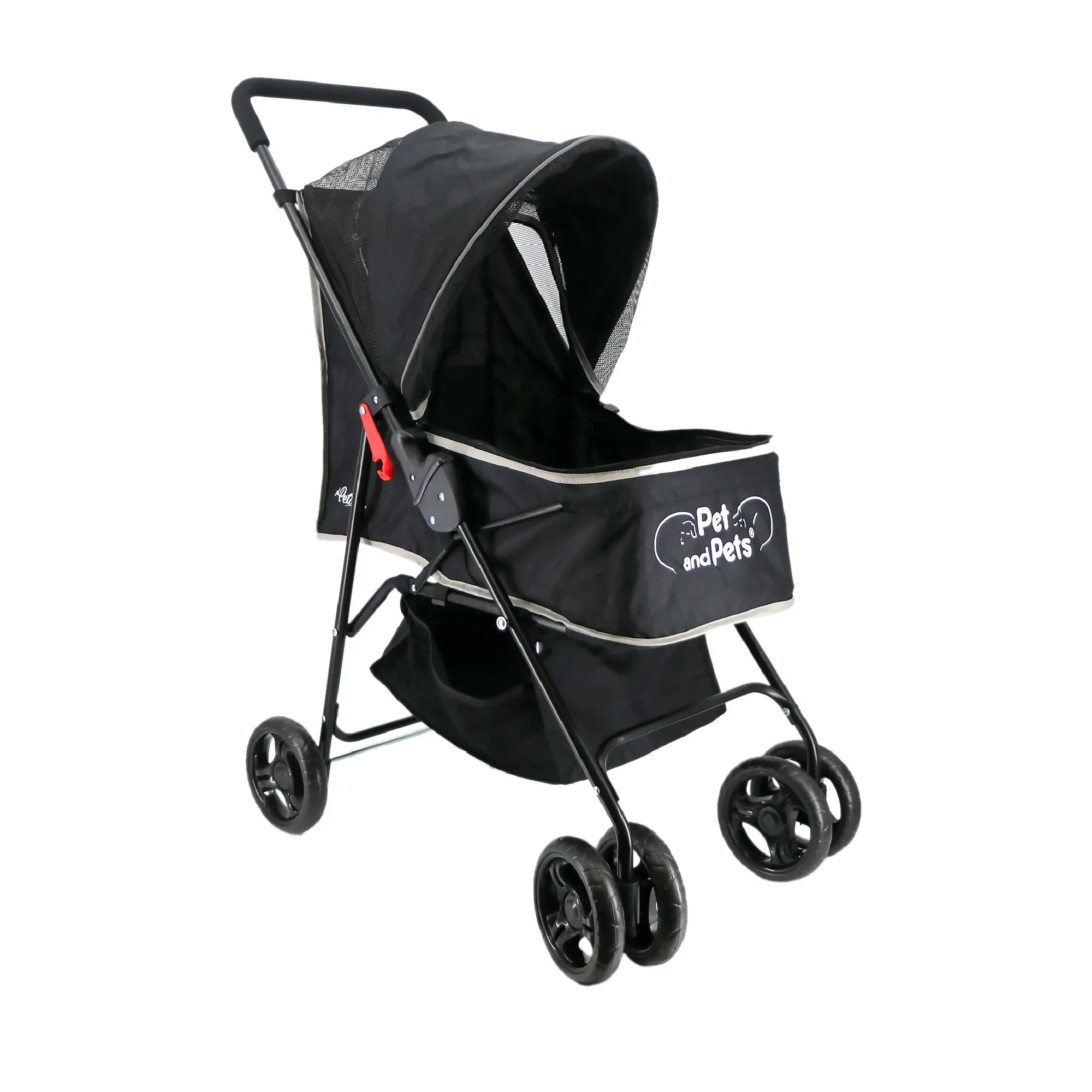 Petique Hondenbuggy Rollin Zwart