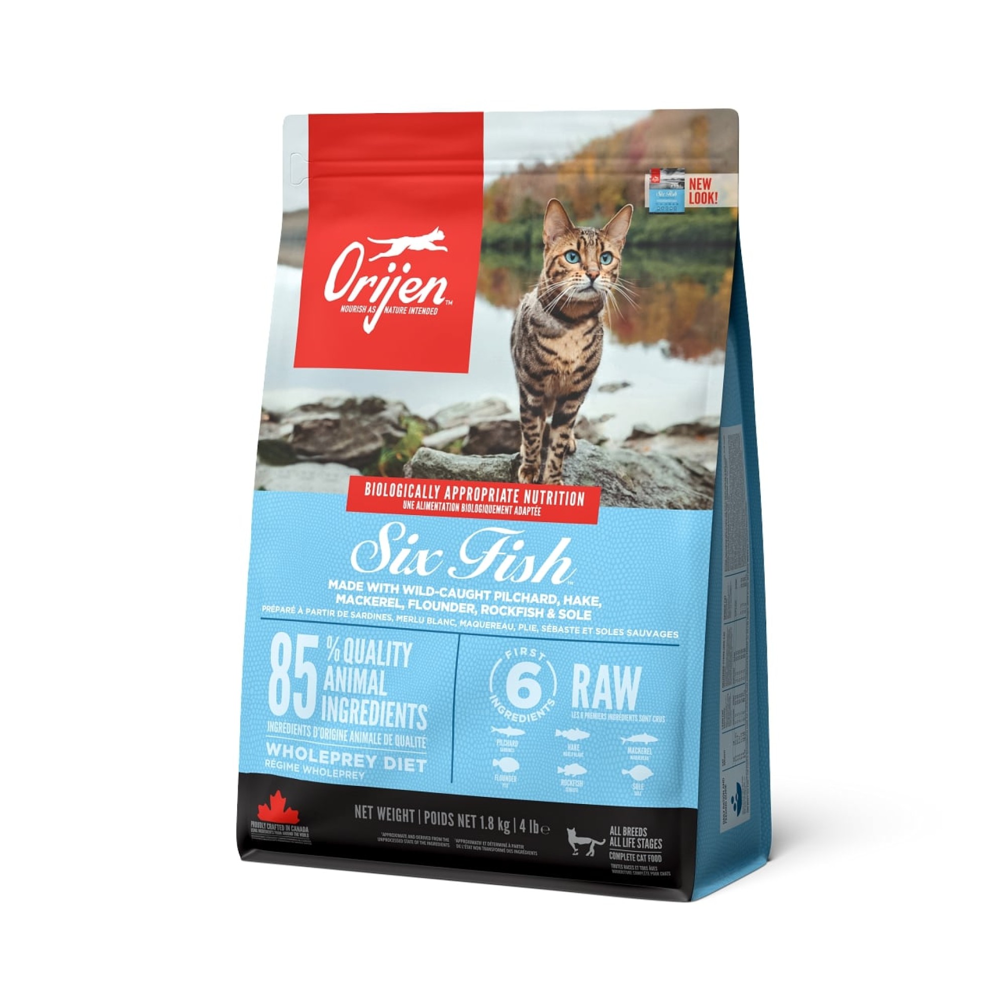ORIJEN Six Fish nourriture pour chats 1,8 kg