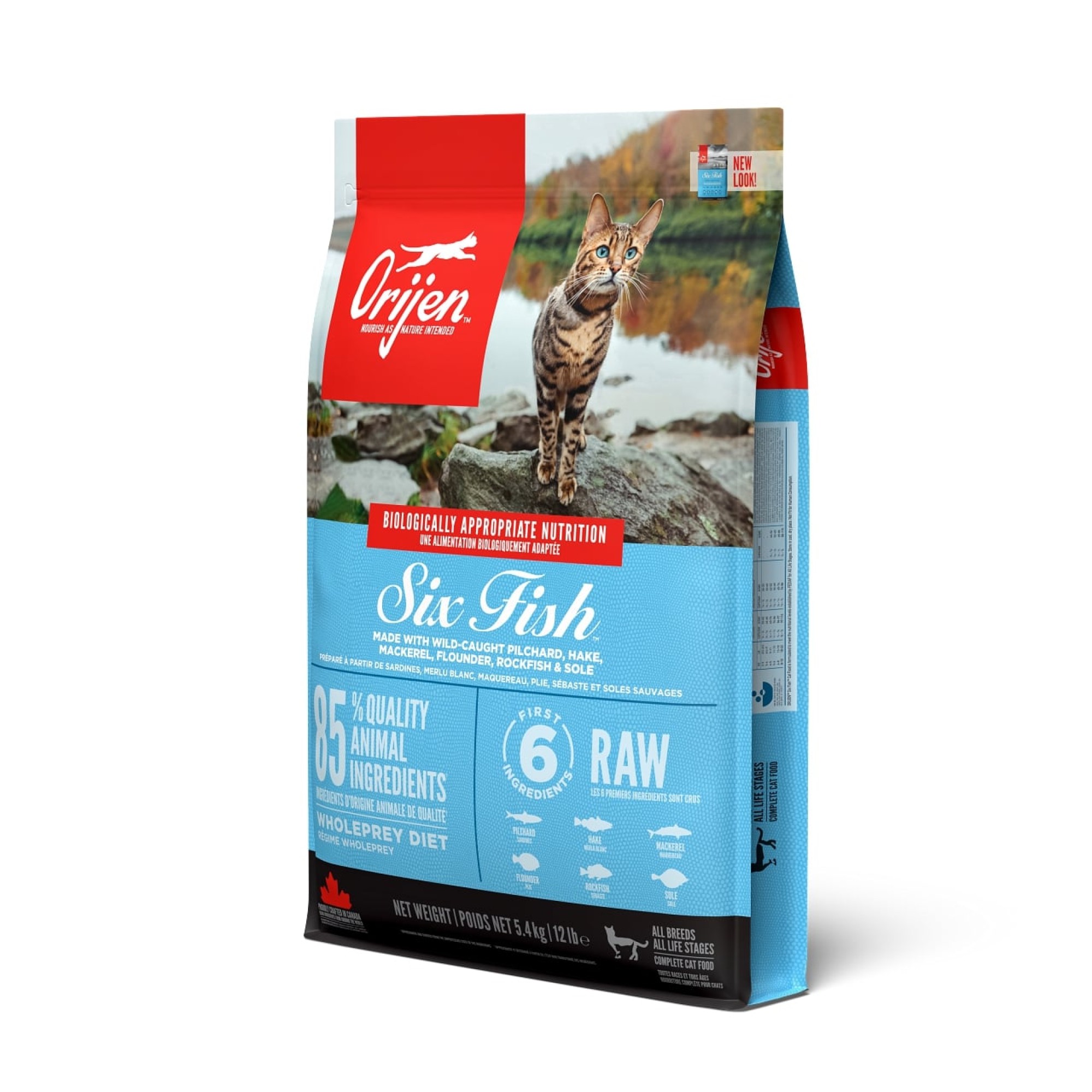 ORIJEN Six Fish kattenvoeding 5,4 kg