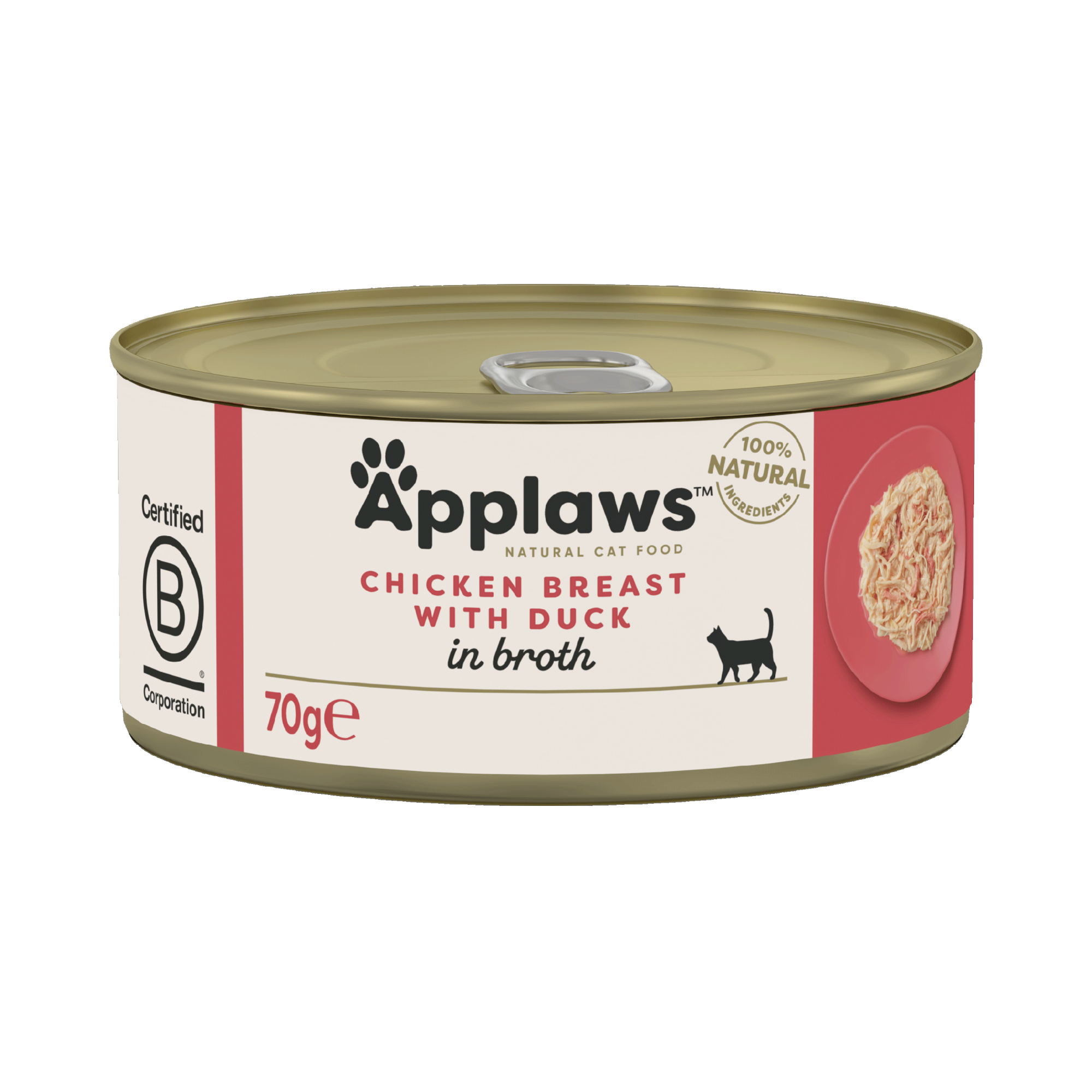 Applaws nourriture humide Poitrine de poulet et Canard 70 gr. - par 24 pièces