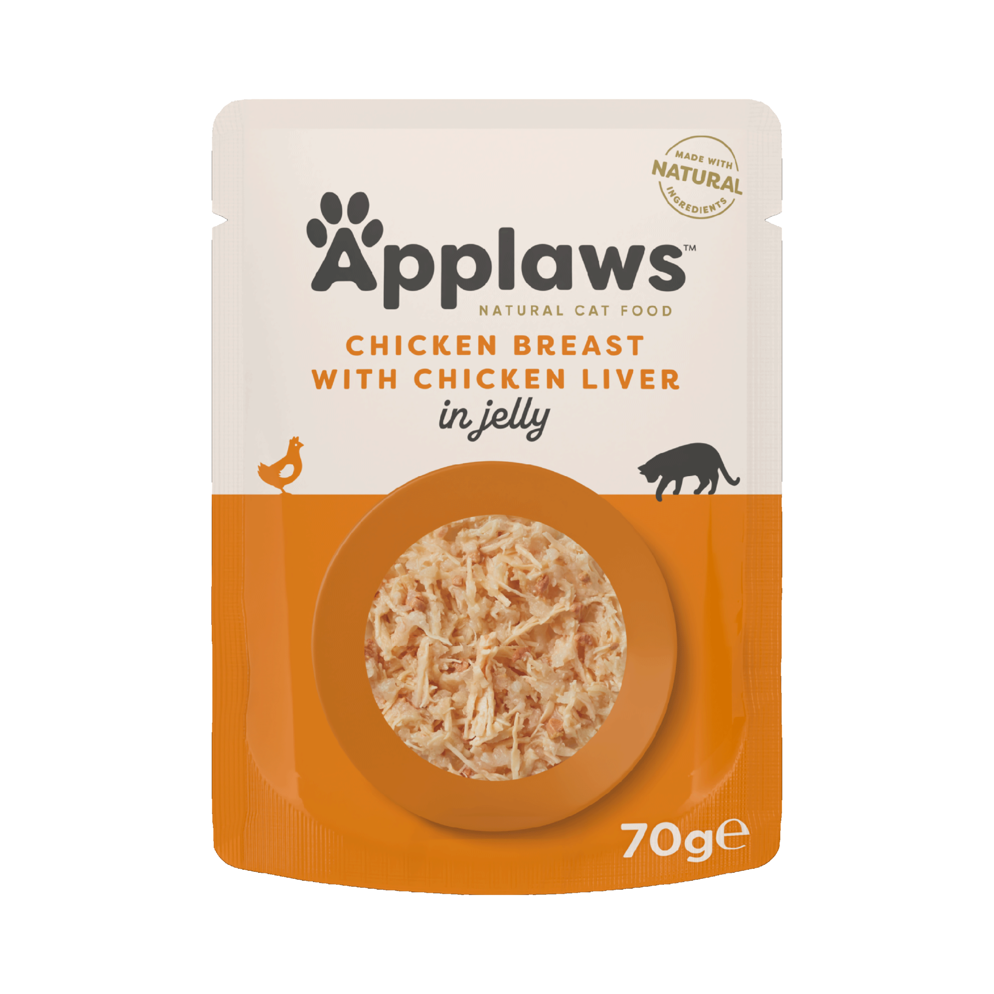 Applaws Quick Serve Poulet et Foie en gelée 70 gr. - par 16 pièces