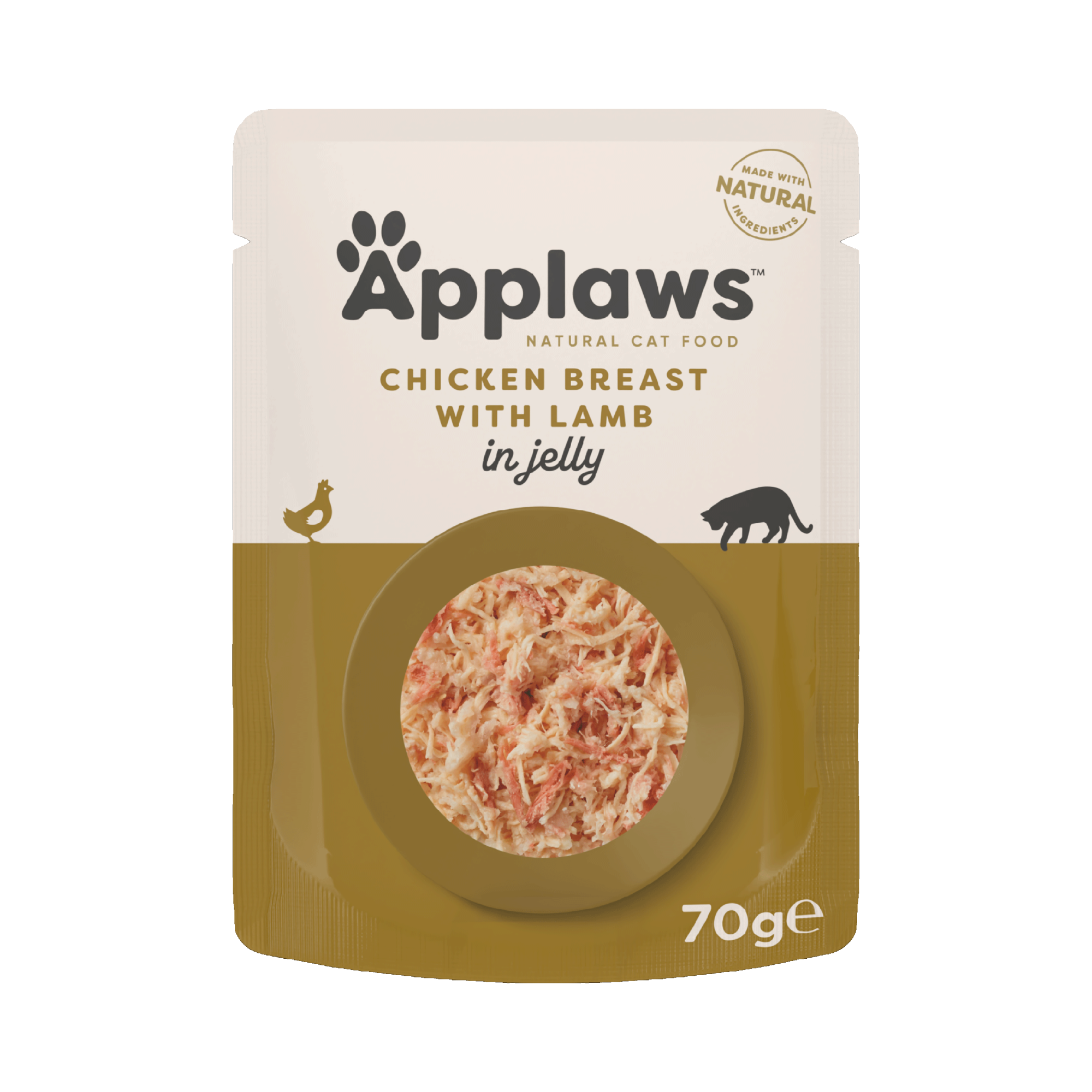 Applaws Quick Serve Poulet et Agneau en gelée 70 gr. - par 16 pièces