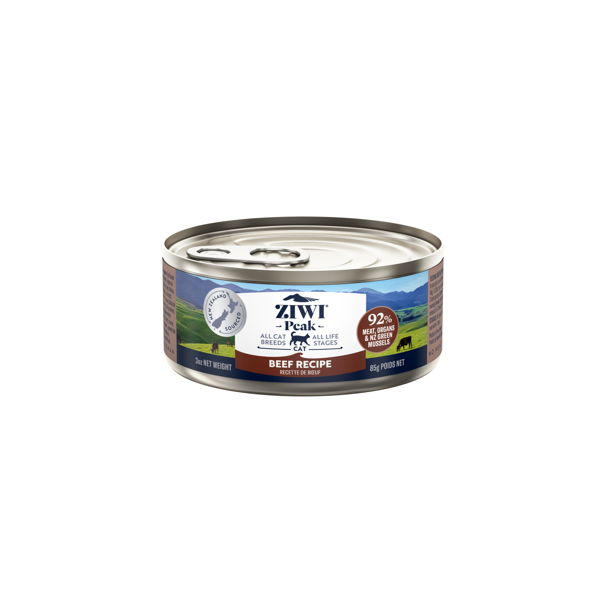 Ziwi Peak nourriture humide pour chats Bœuf 85 gr.