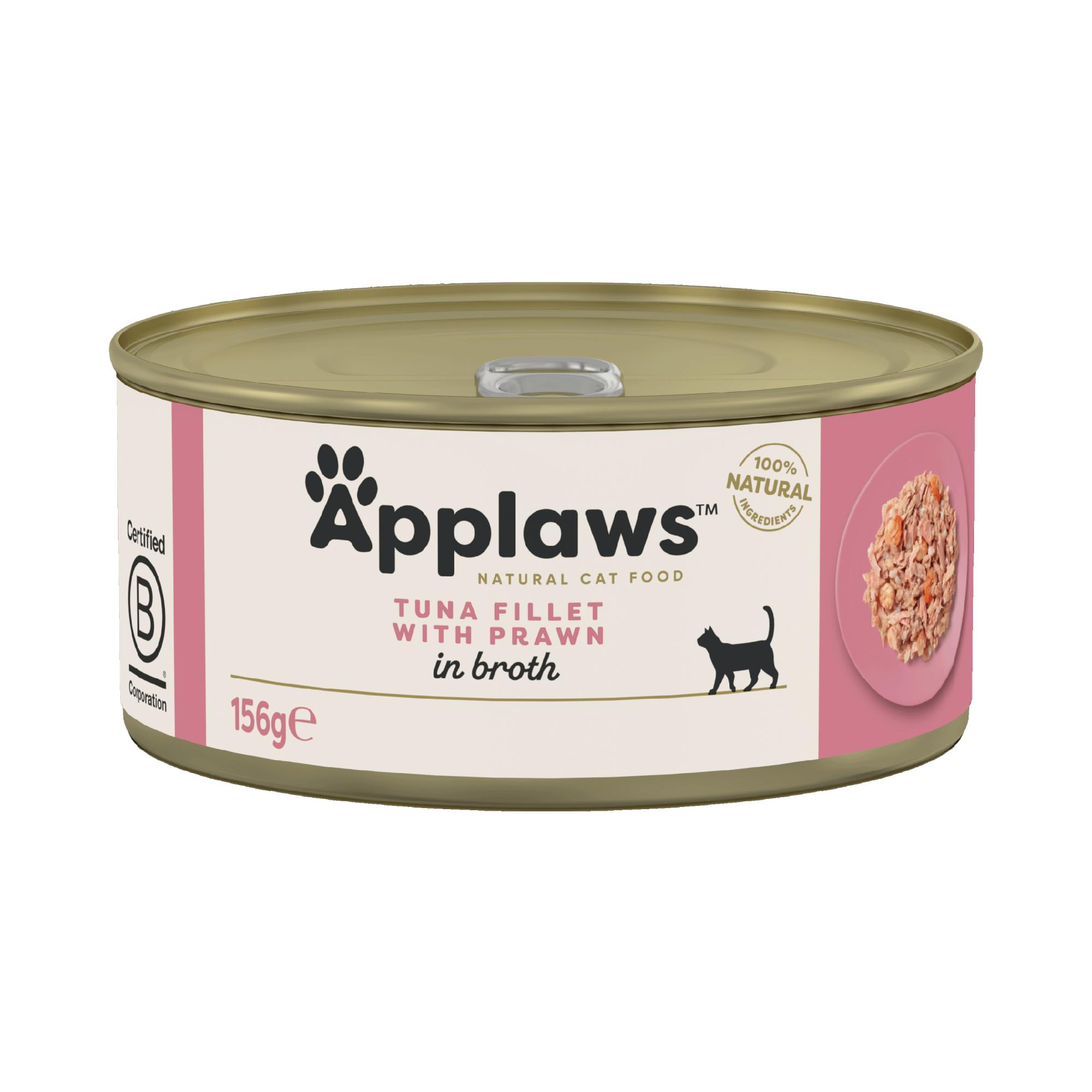 Applaws nourriture humide Filet de thon et Crevettes 156 gr.