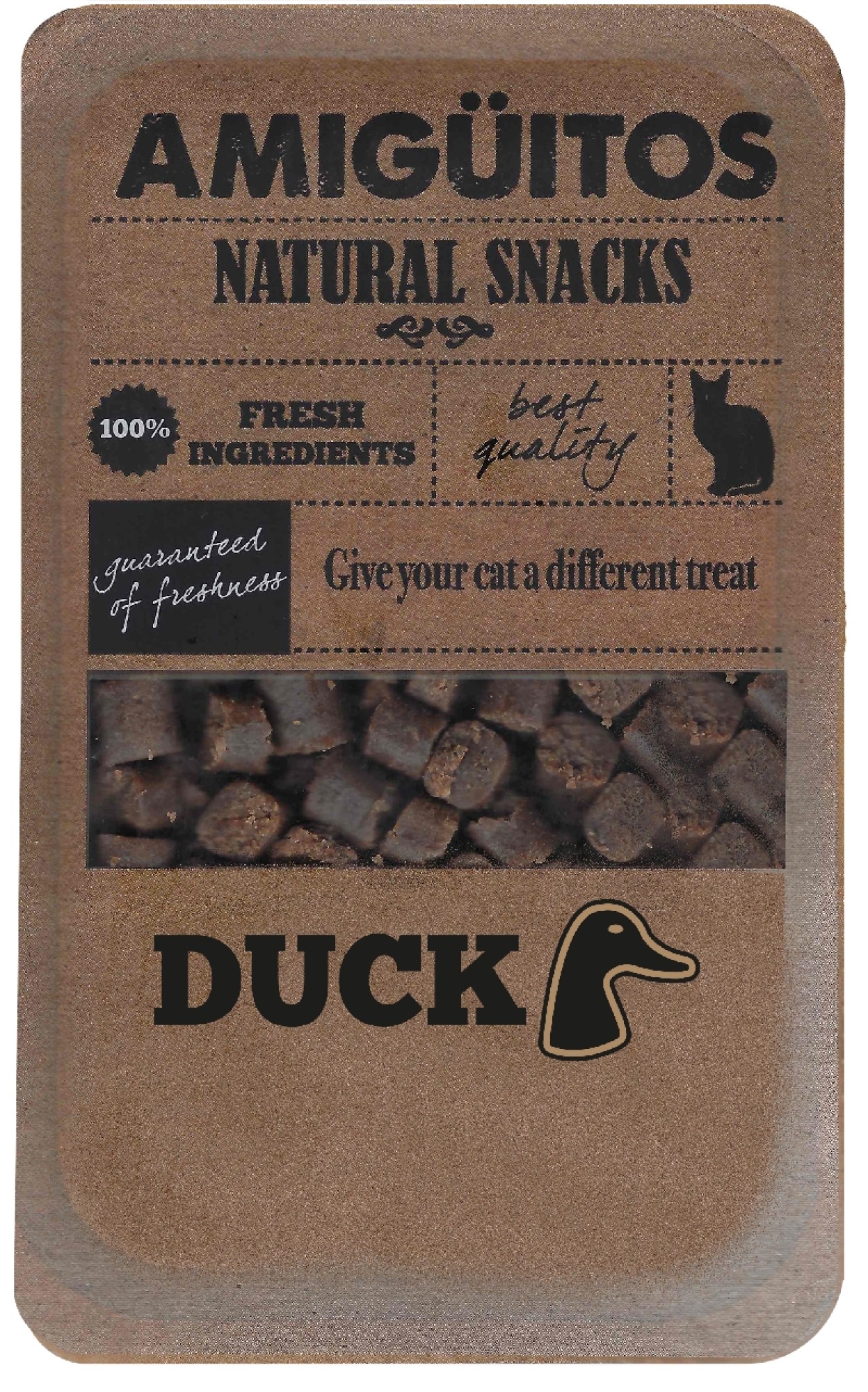 Amigüitos Friandises pour chats Canard 100 gr.