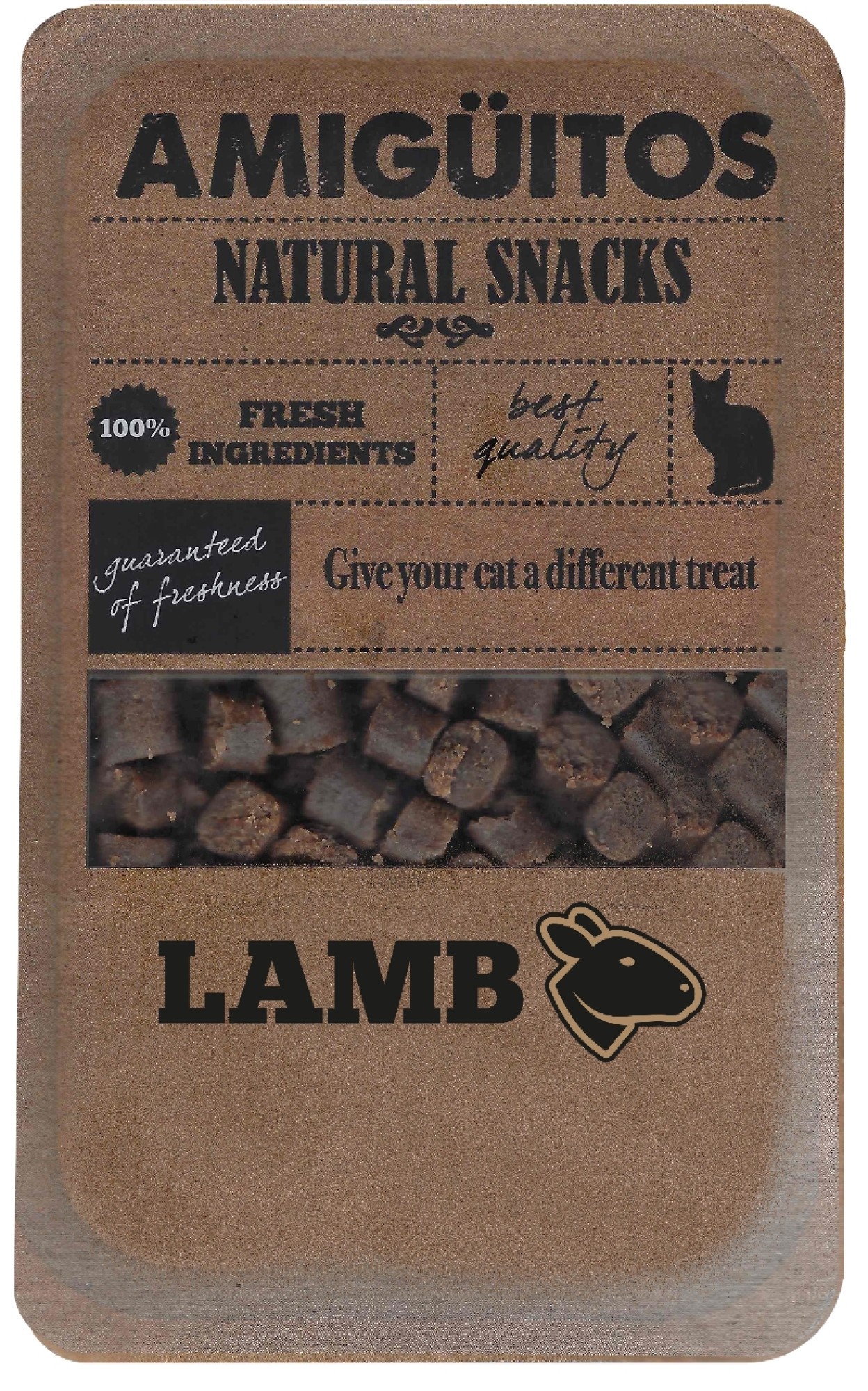Amigüitos Friandises pour chats Agneau 100 gr.