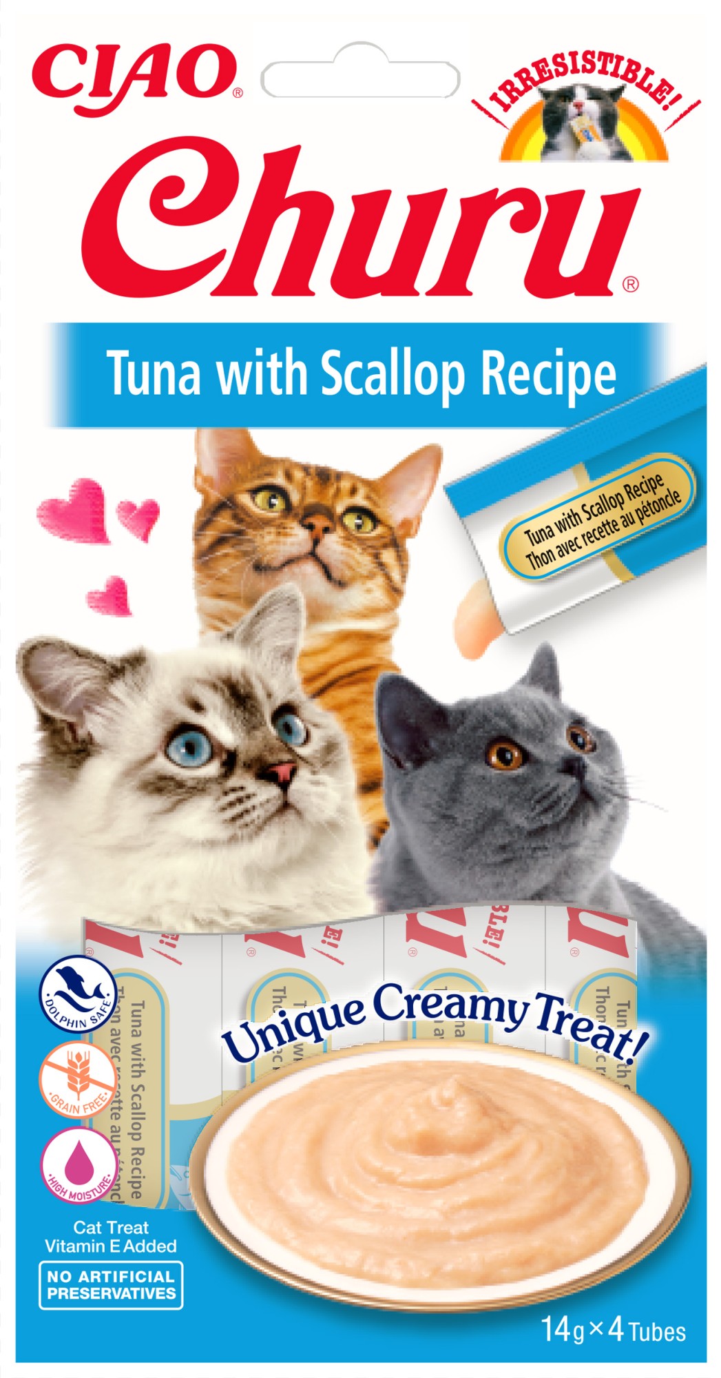 CIAO Churu pour chats Purée de Thon aux Coquilles Saint-Jacques
