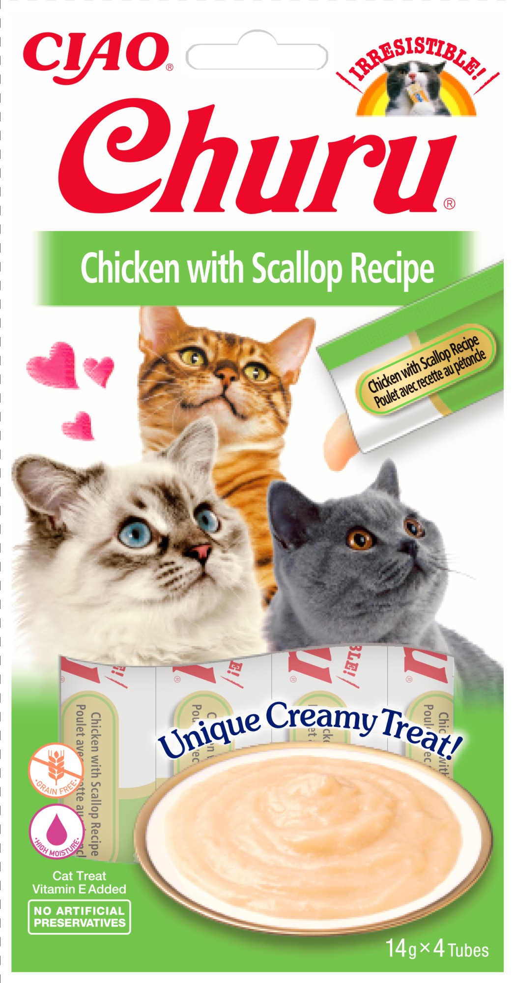 CIAO Churu pour chats Purée de Poulet aux Coquilles Saint-Jacques