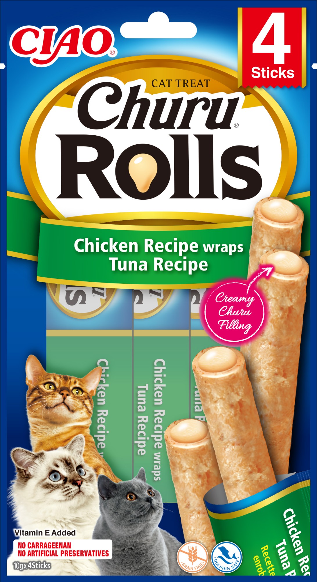 CIAO Churu Rolls Poulet fourré au Thon
