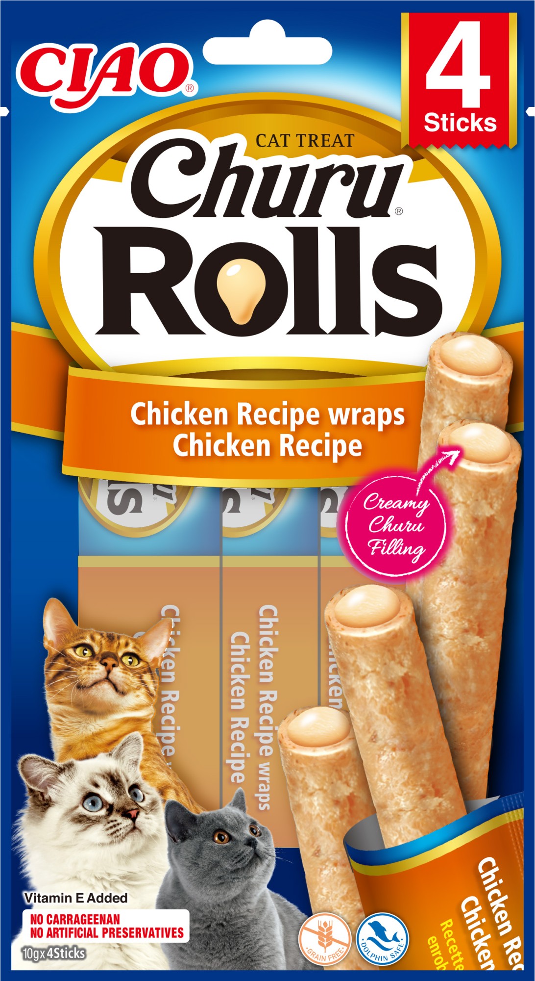 CIAO Churu Rolls Poulet fourré au Poulet