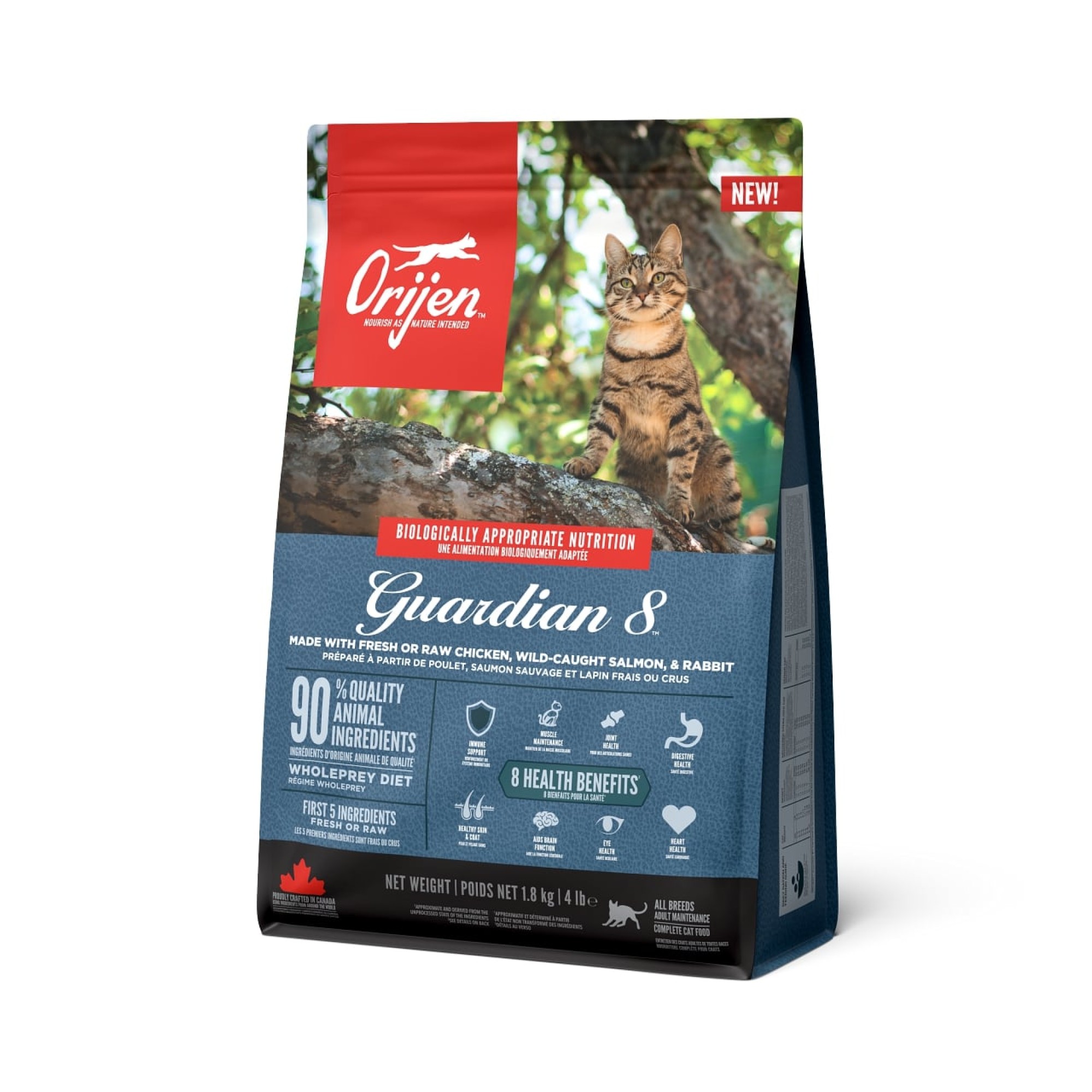 ORIJEN Guardian 8 nourriture pour chats 1,8 kg