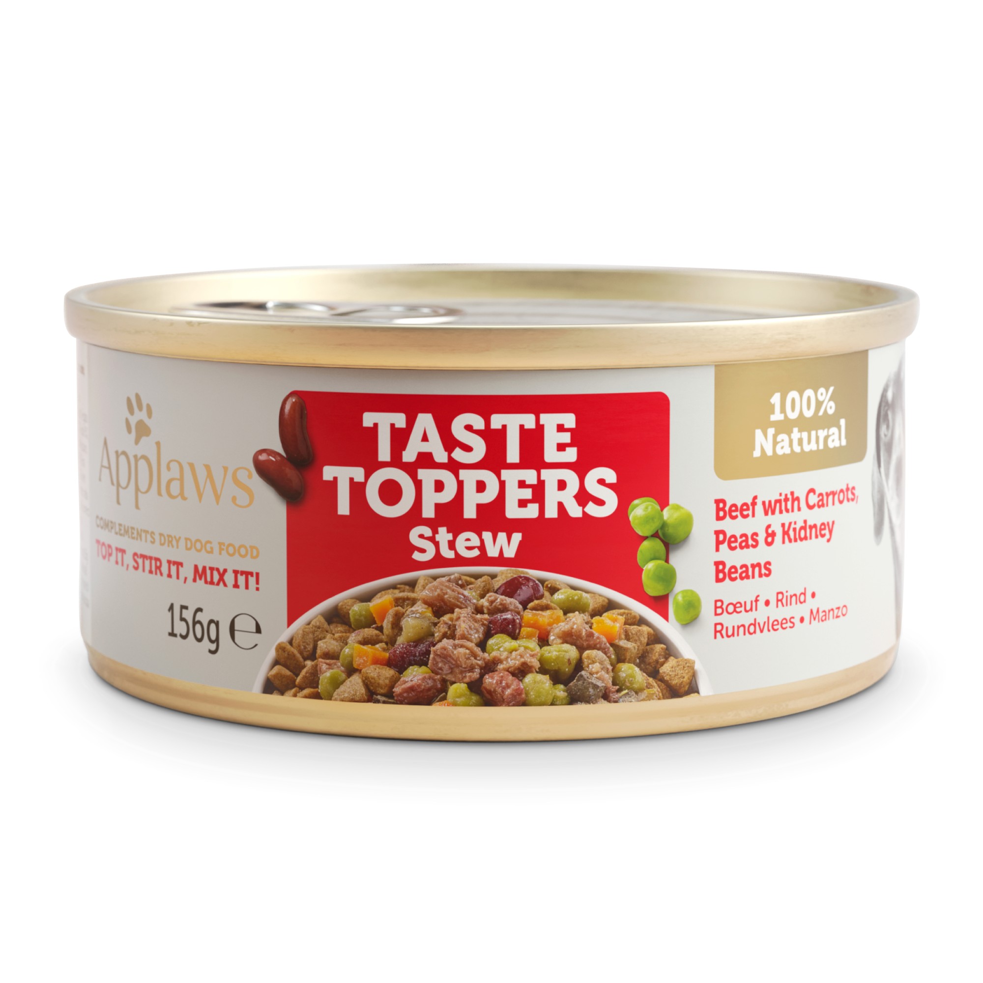 Applaws Dog Taste Toppers Bœuf aux légume ragoût 156 gr. - par 12 pièces