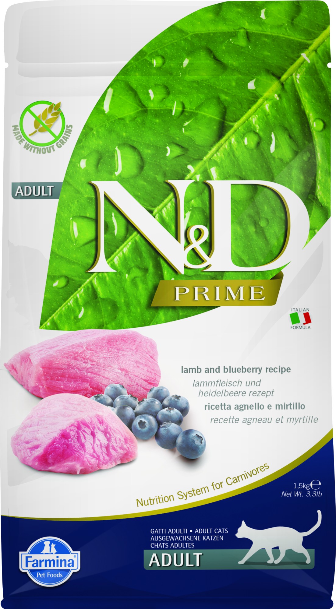 N&D Prime kattenvoeding Lam 1,5 kg