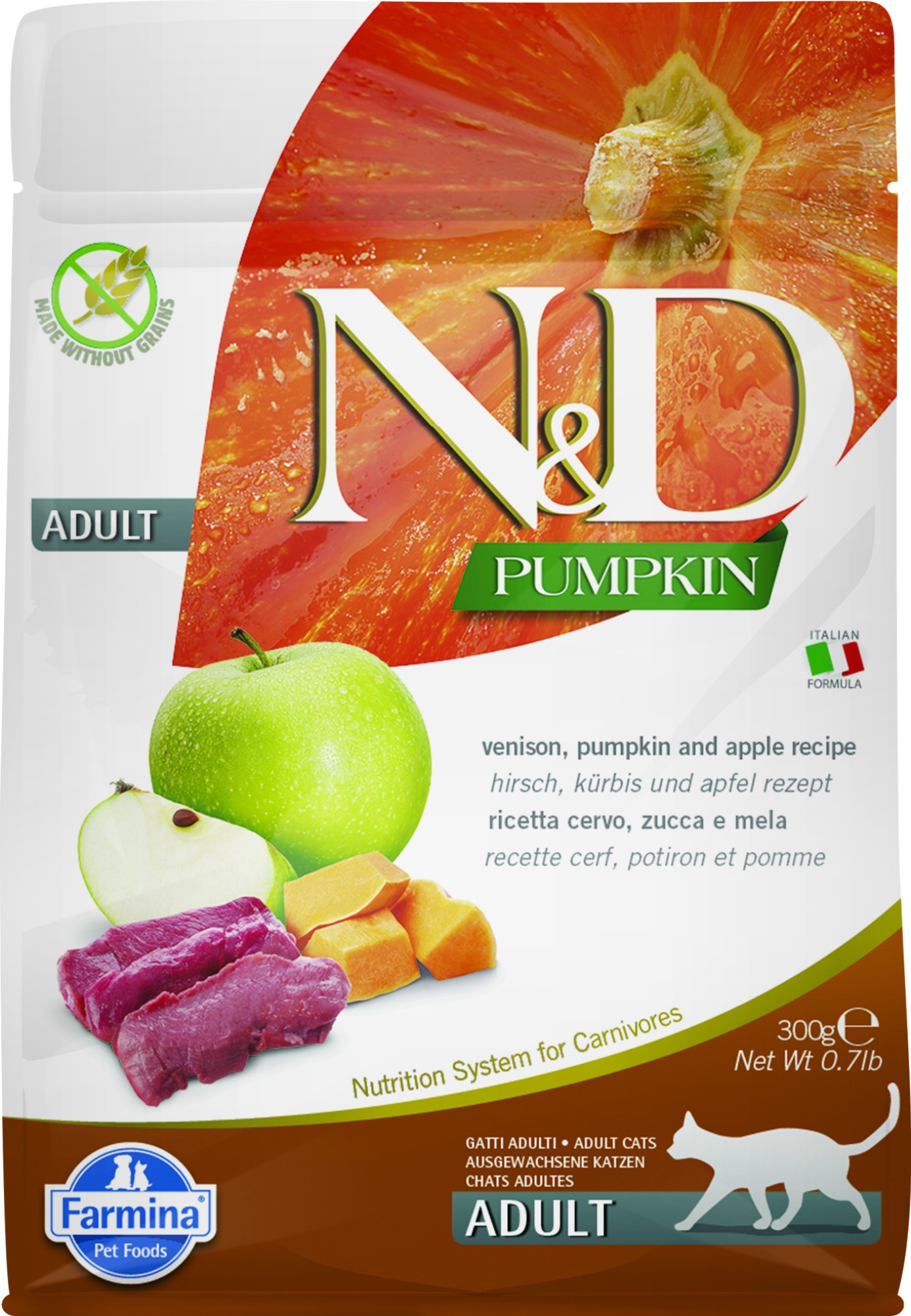 N&D Pumpkin nourriture pour chats Cerf 300 gr.