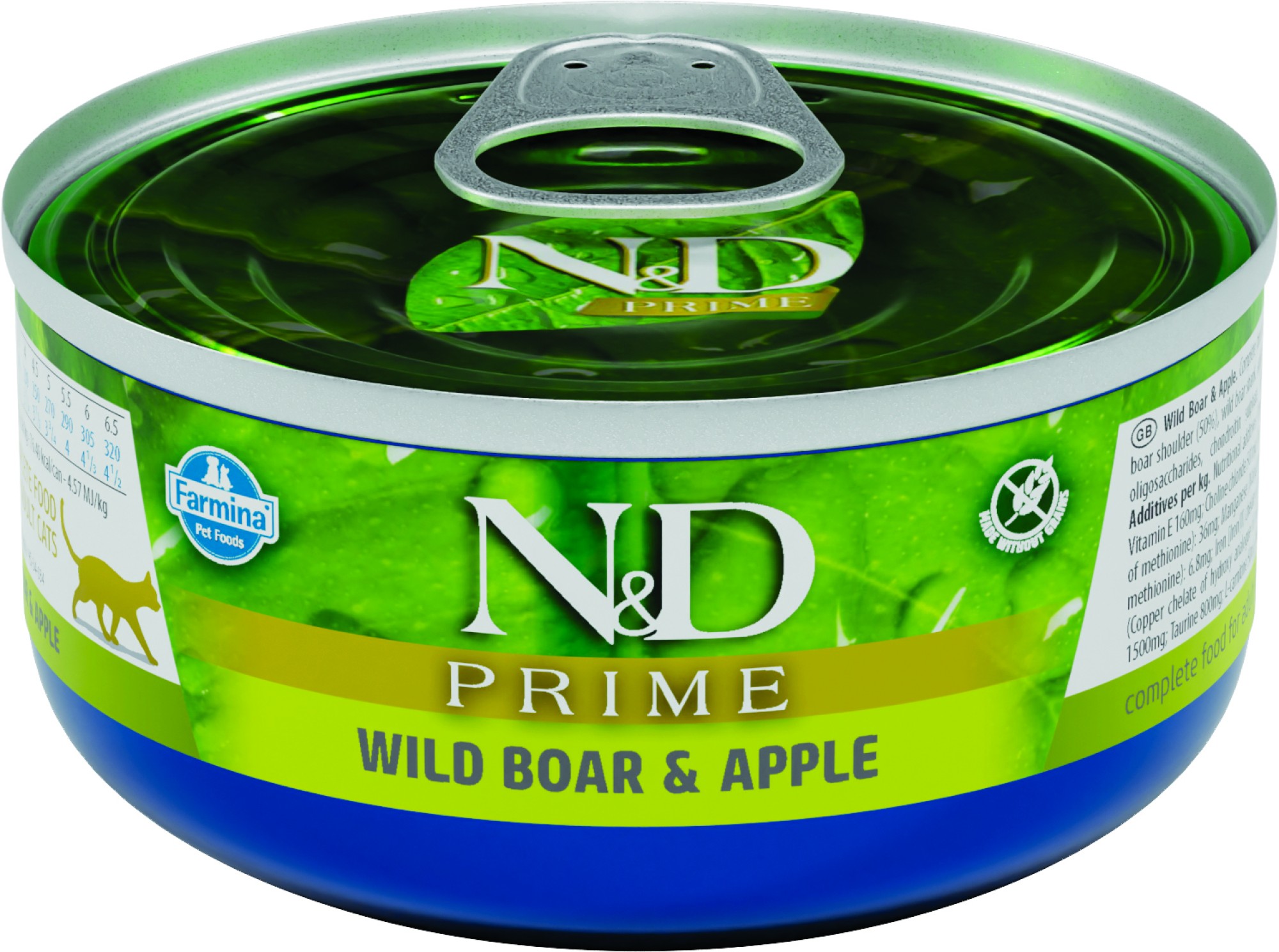 N&D Prime nourriture humide pour chats Sanglier 70 gr. - par 24 pièces