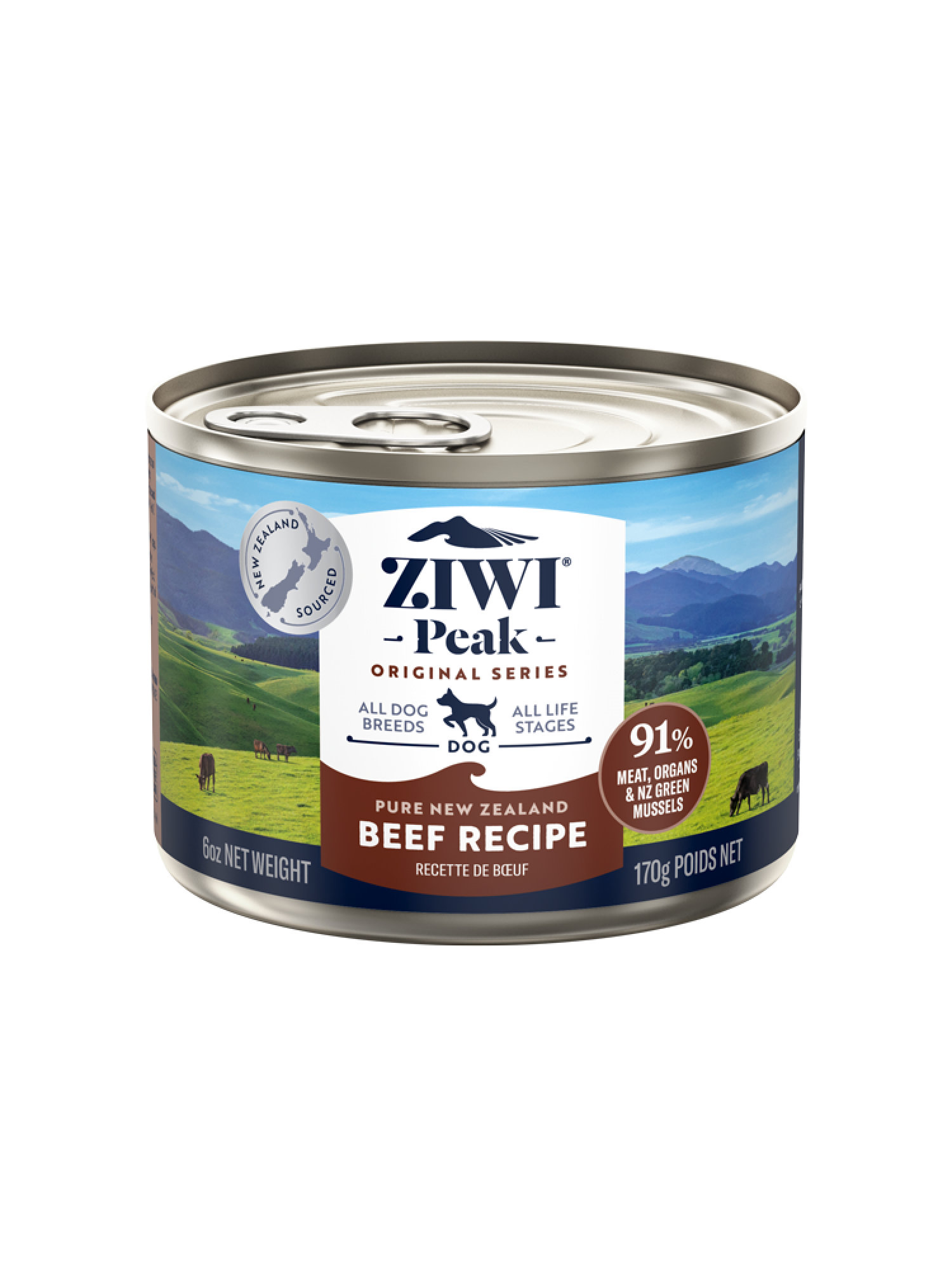 Ziwi Peak nourriture humide pour chiens Bœuf 170 gr.