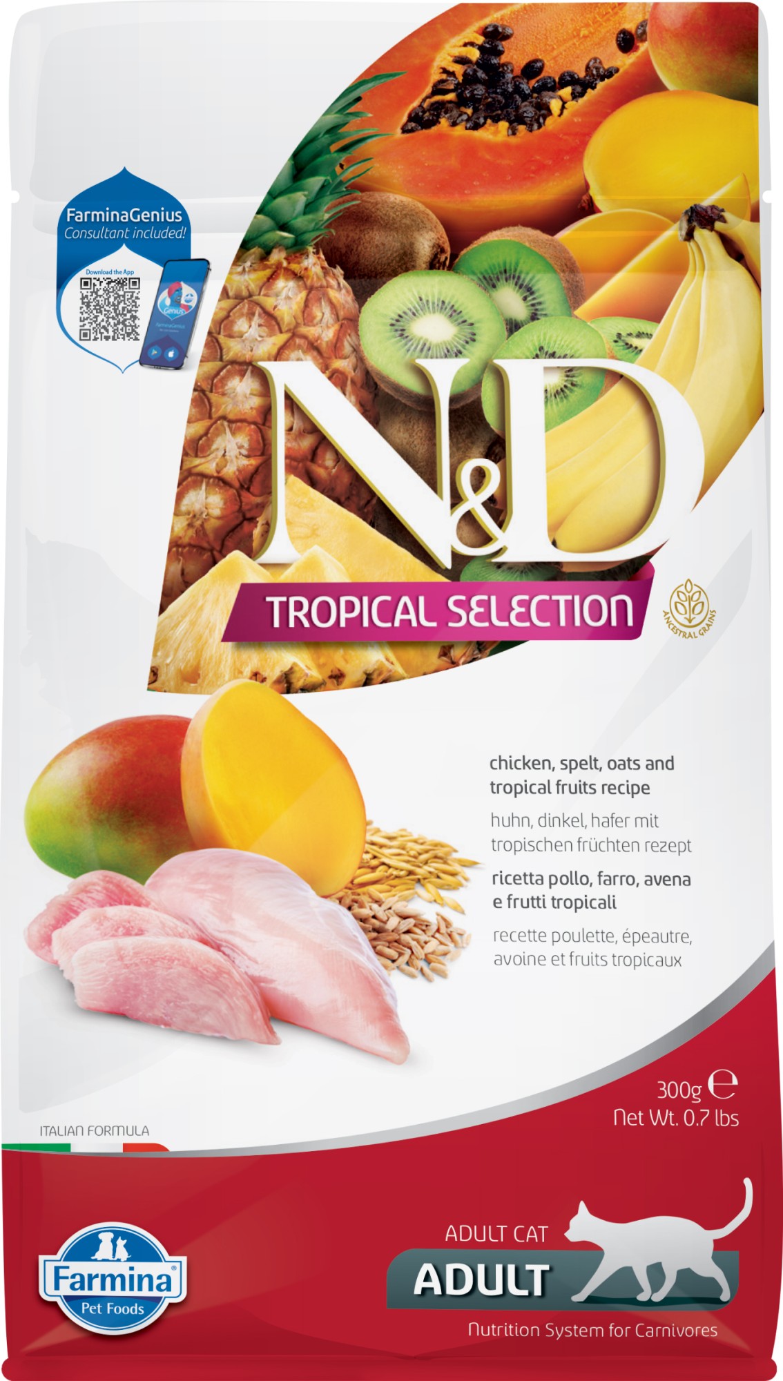 N&D Tropical nourriture pour chats Poulet 300 gr.