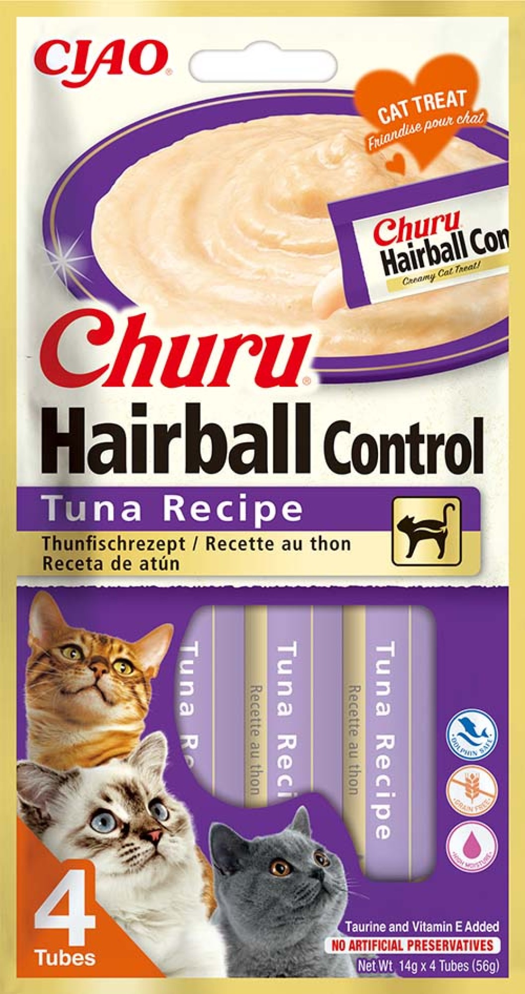 CIAO Churu Hairball pour chats Thon
