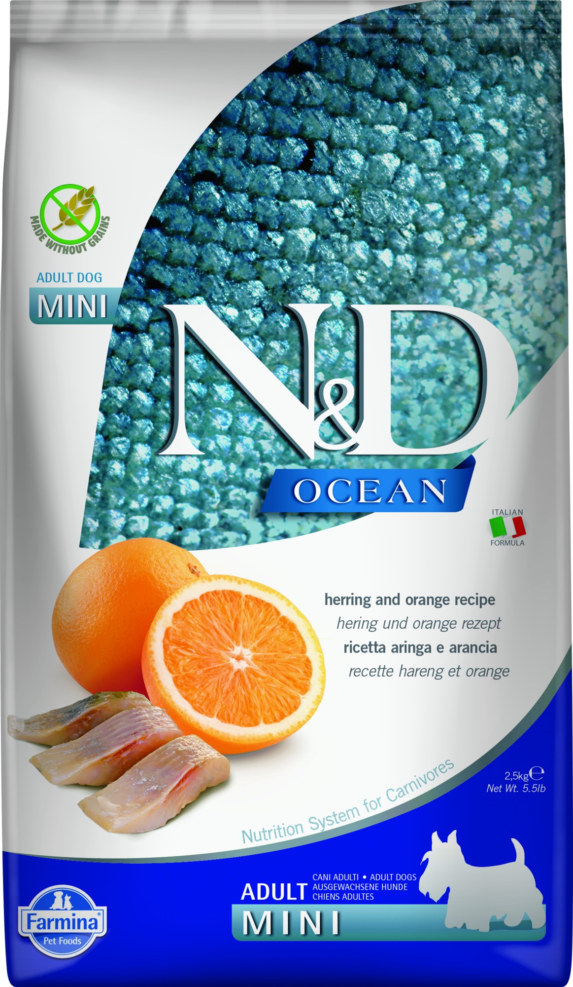 N&D Ocean Hundefutter Hering small breed 2,5 kg