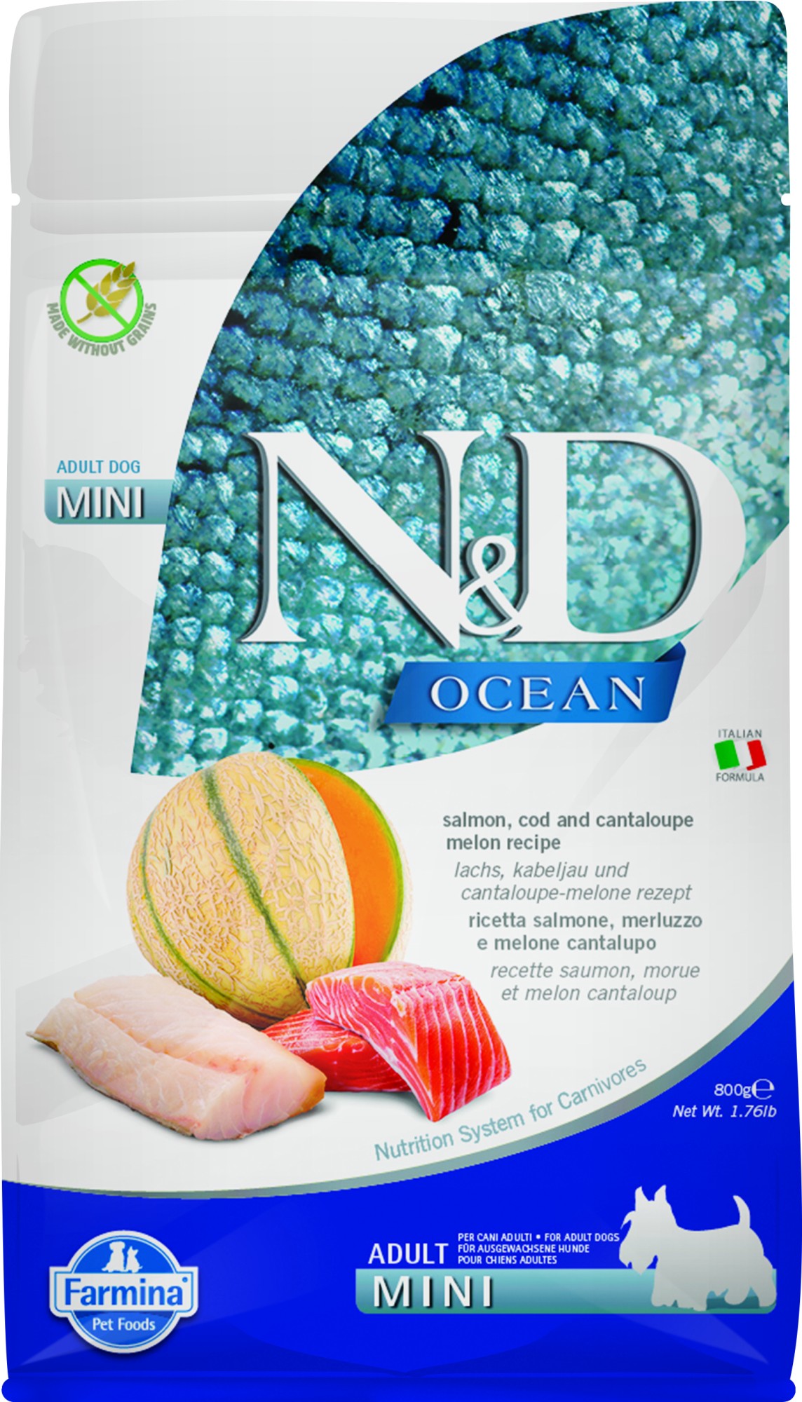 N&D Ocean Hundefutter Lachs small breed 800 gr.