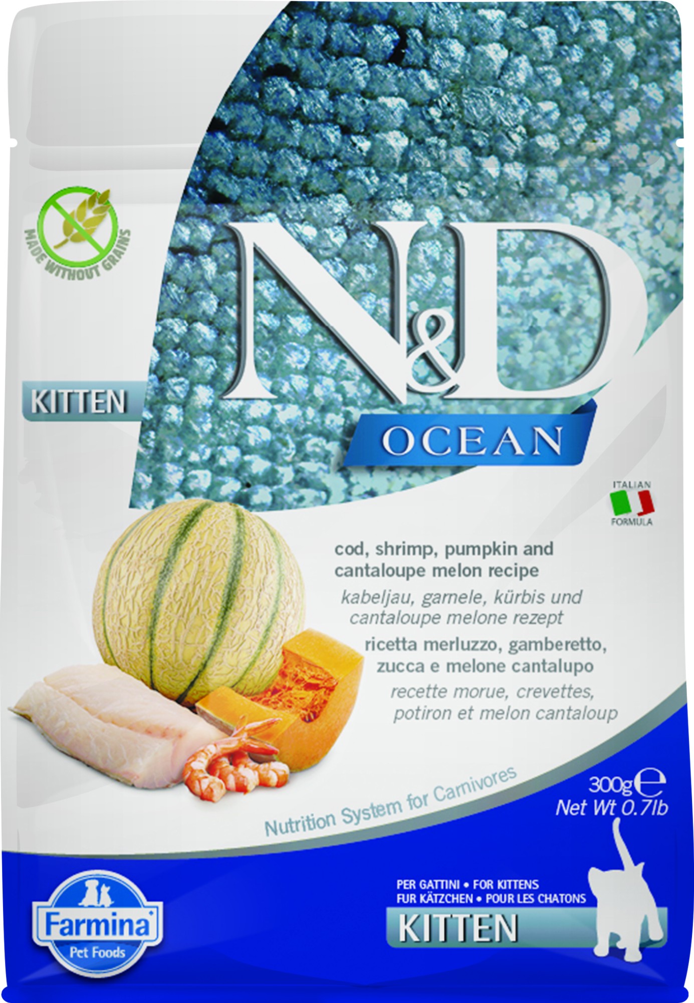N&D Ocean nourriture pour chatons Morue 300 gr.