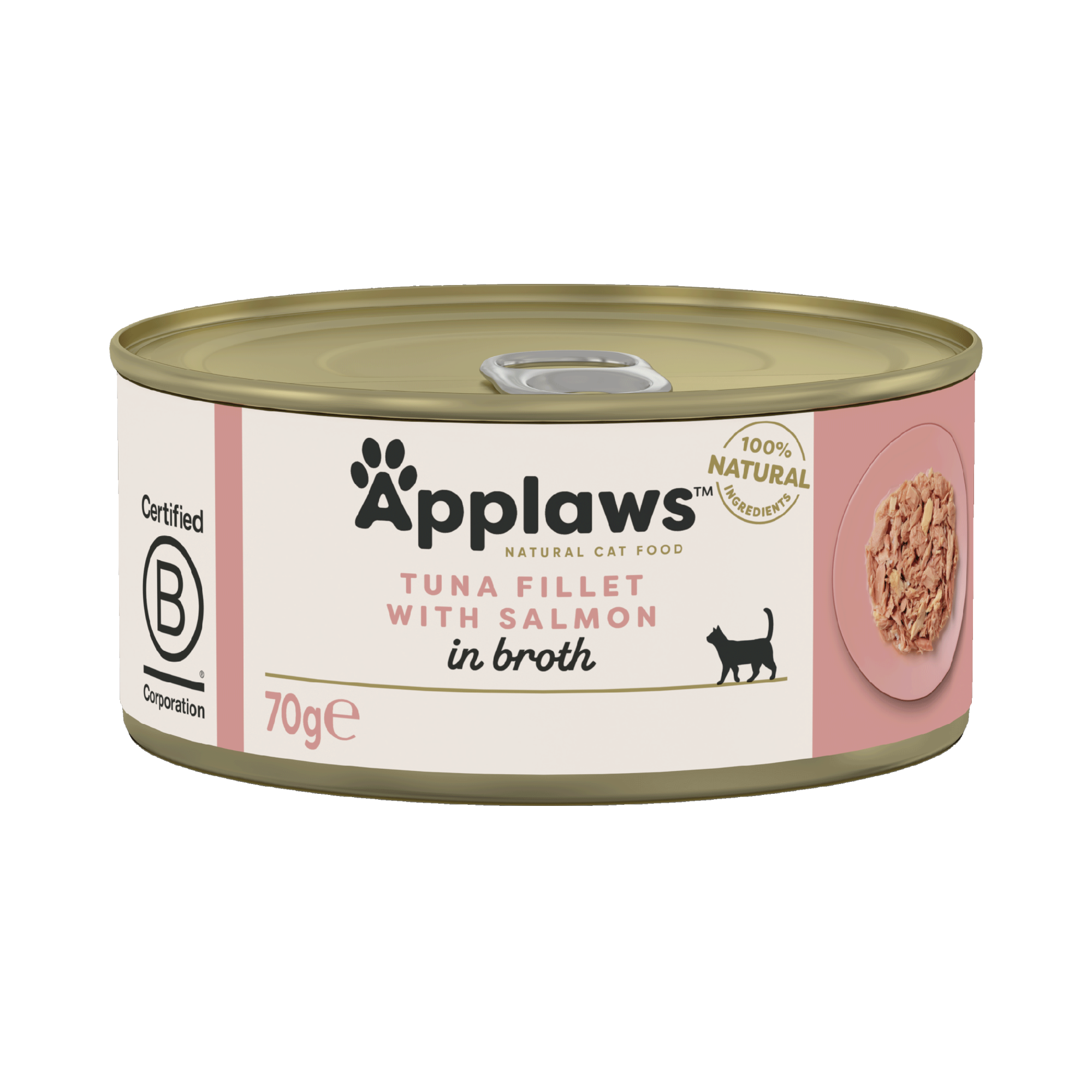 Applaws nourriture humide Filet de thon et Saumon 70 gr.