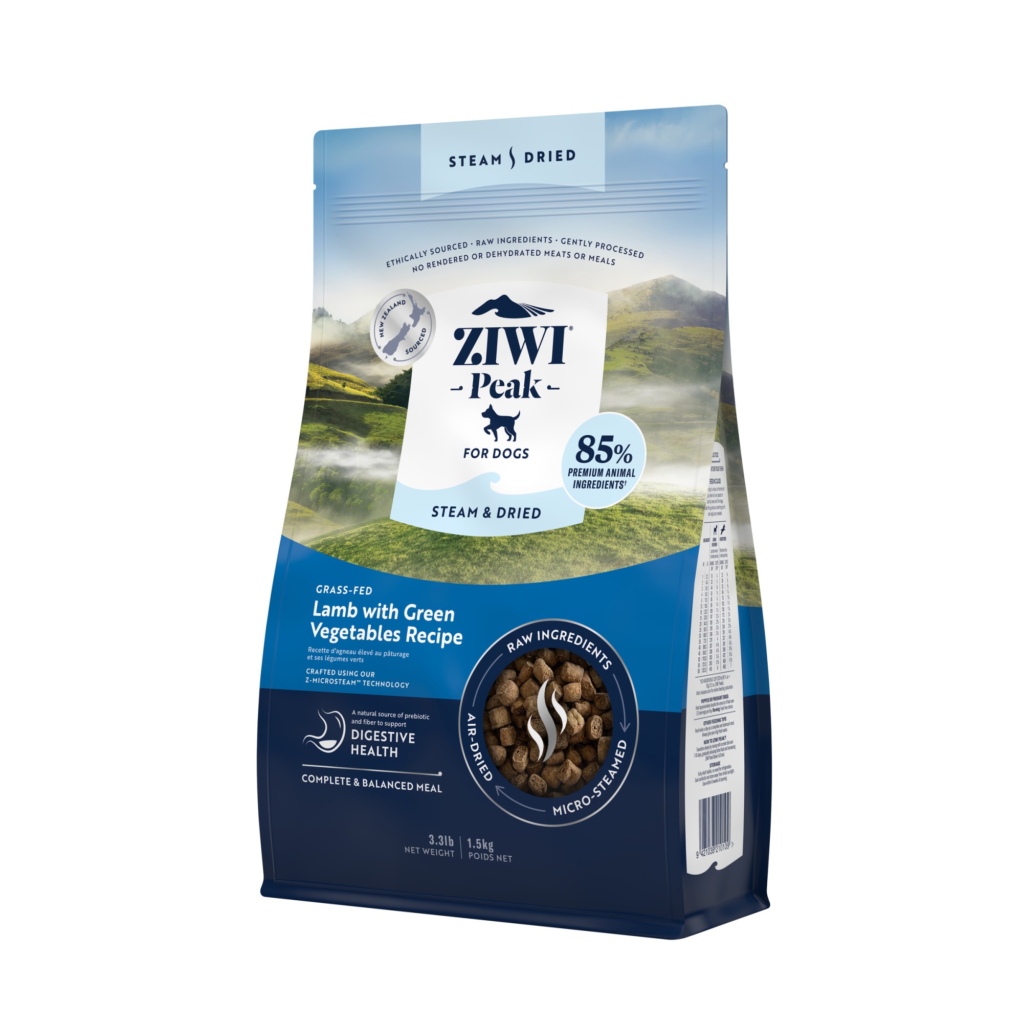 Ziwi Peak Steam & Dried Hundefutter Lamm 1,5 kg