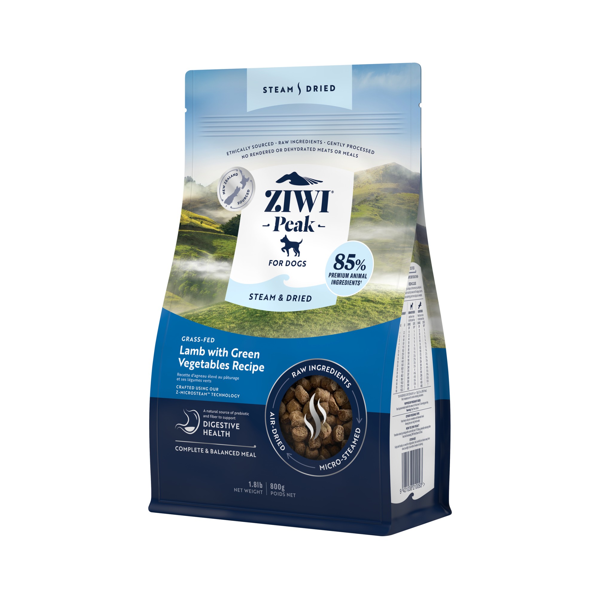 Ziwi Peak Steam & Dried Hundefutter Lamm 800 gr.