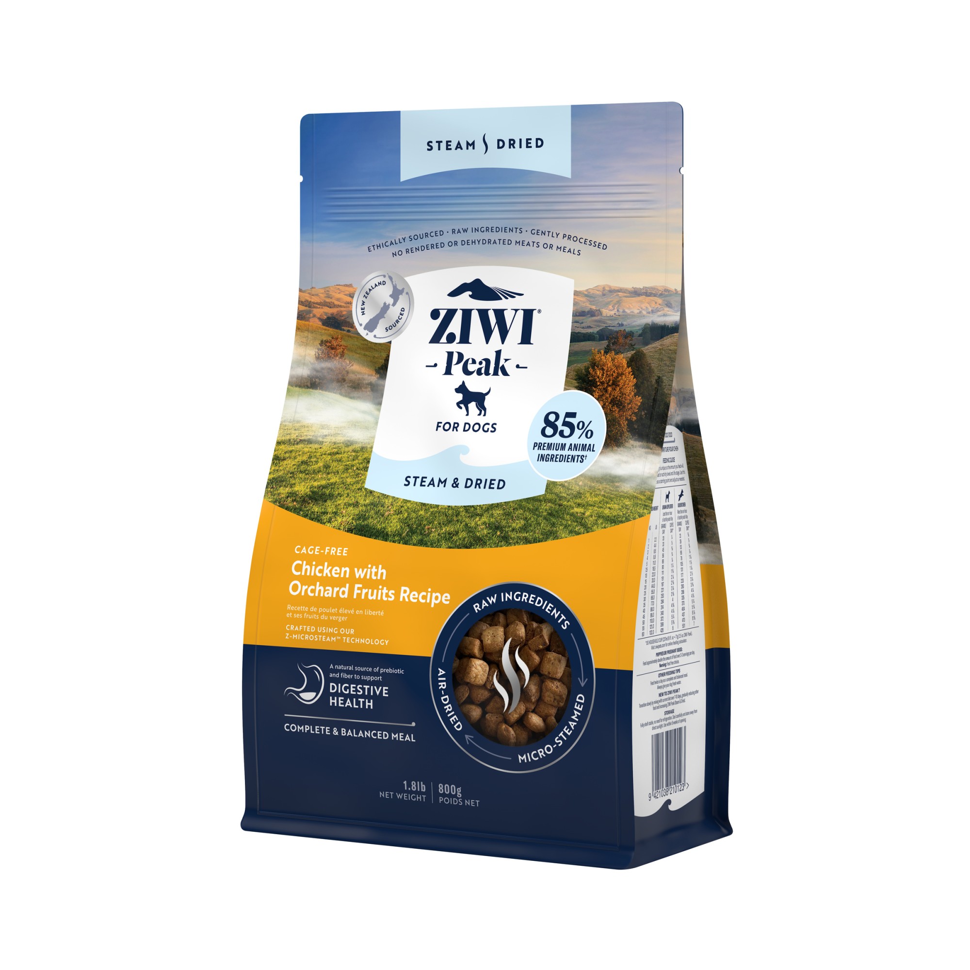 Ziwi Peak Steam & Dried Hundefutter Huhn 800 gr.