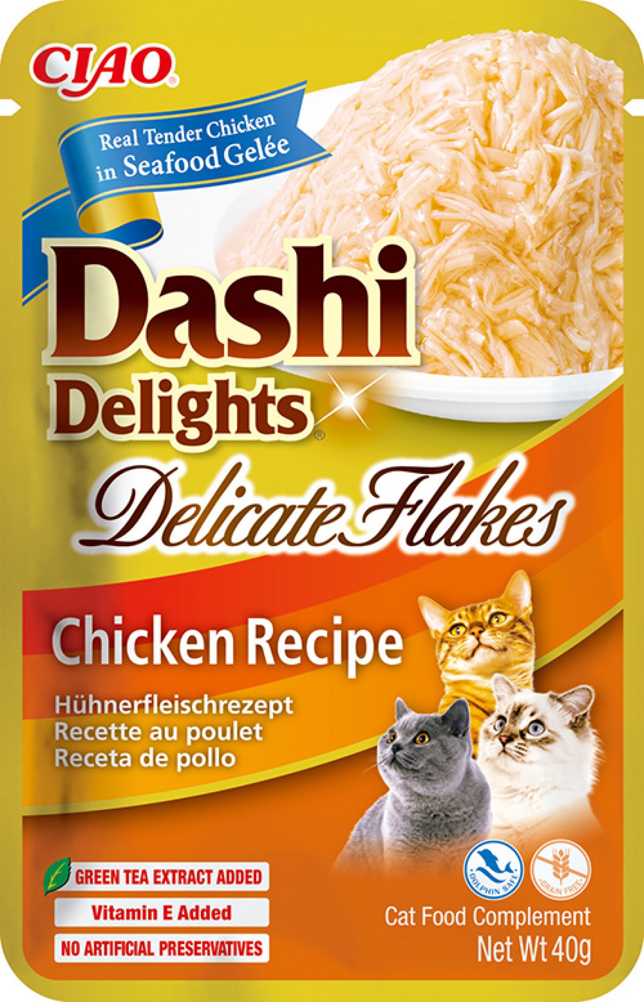 CIAO Dashi Delights Delicate Flakes pour chats Poulet