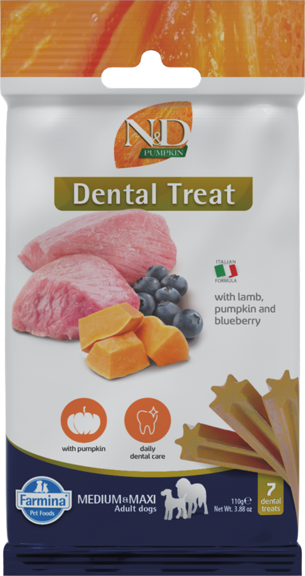 N&D Dental Treats Pumpkin Lamm medium/maxi