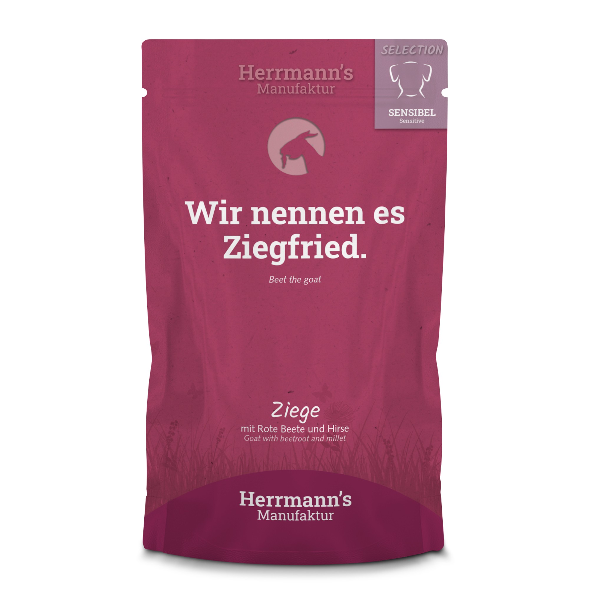 Herrmann's Selection Sensitive pour chiens Chèvre avec betterave 150 gr. - par 14 pièces