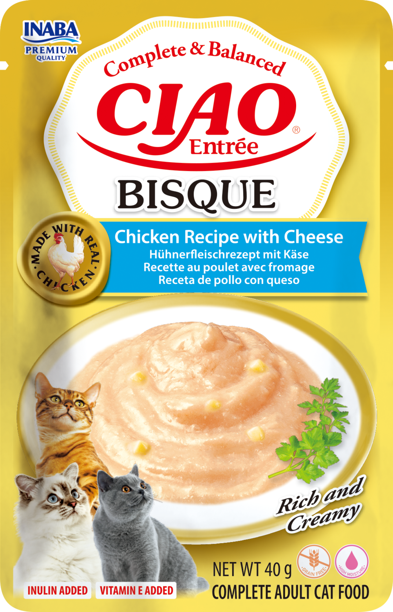 CIAO Entrée Bisque kat Kip met kaas