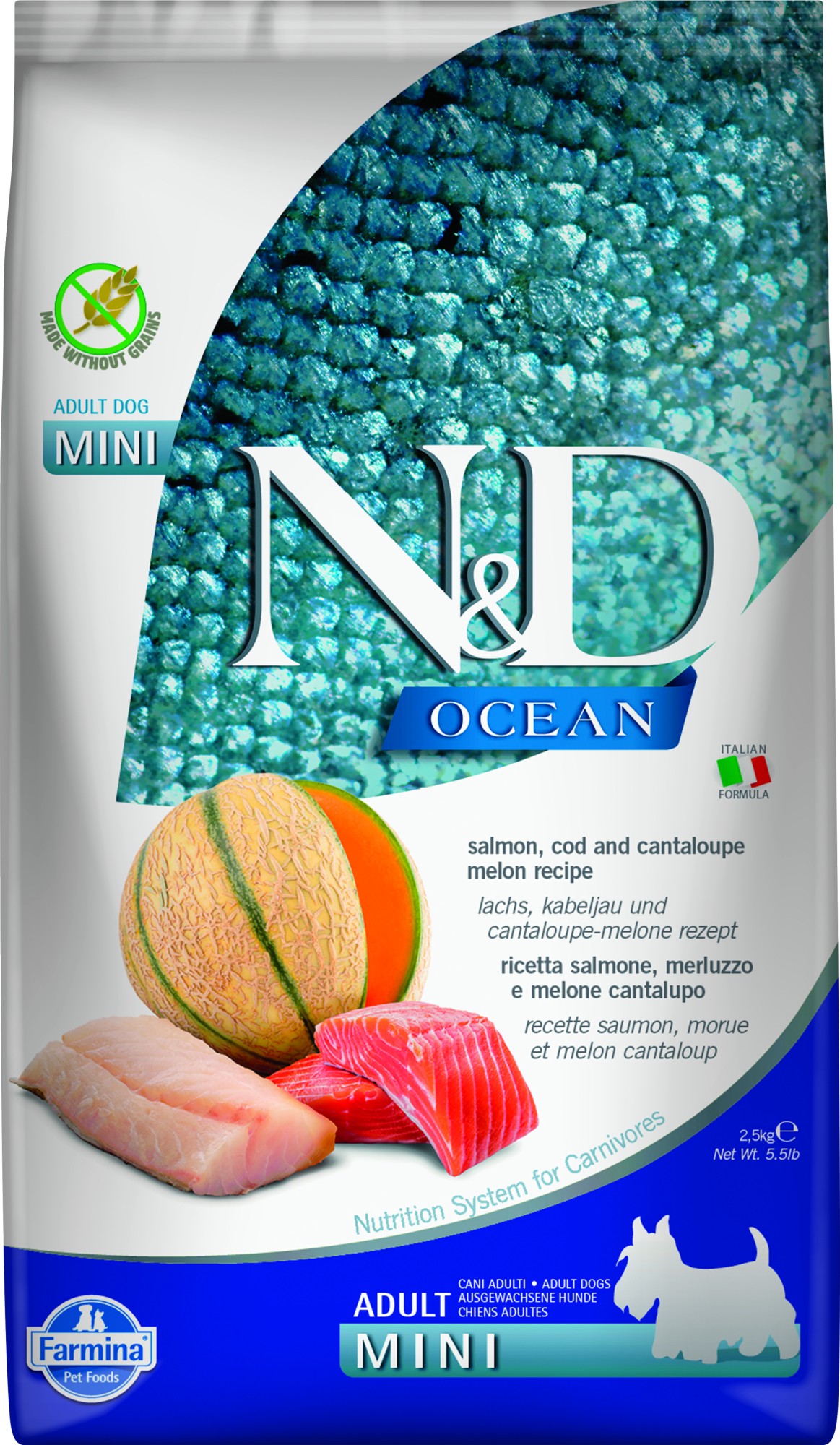N&D Ocean Hundefutter Lachs small breed 2,5 kg