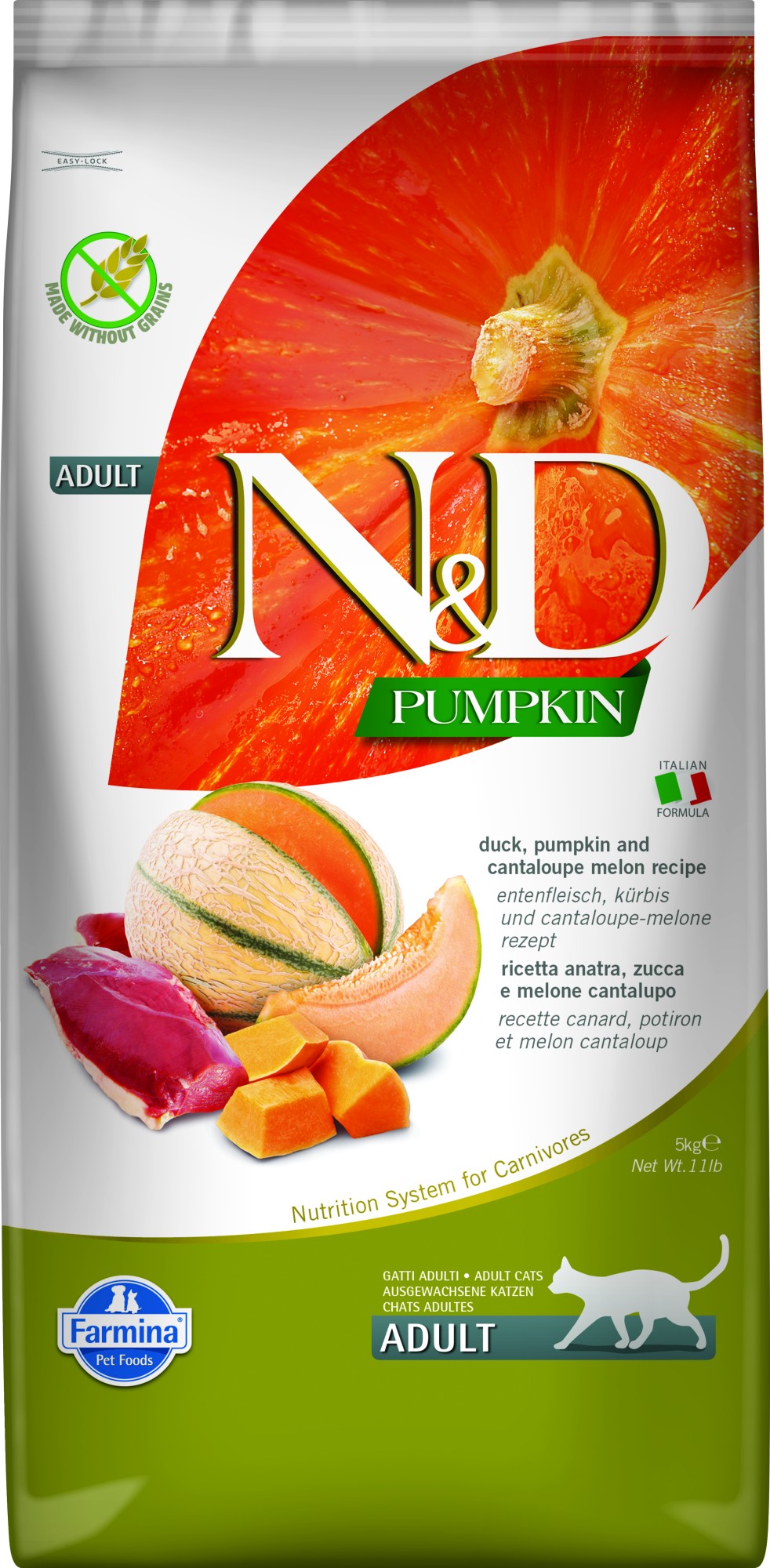 N&D Pumpkin Katzenfutter Ente 5 kg