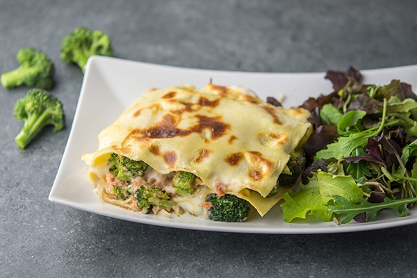 Lasagnes : découvrez la recette au saumon fumé et brocoli
