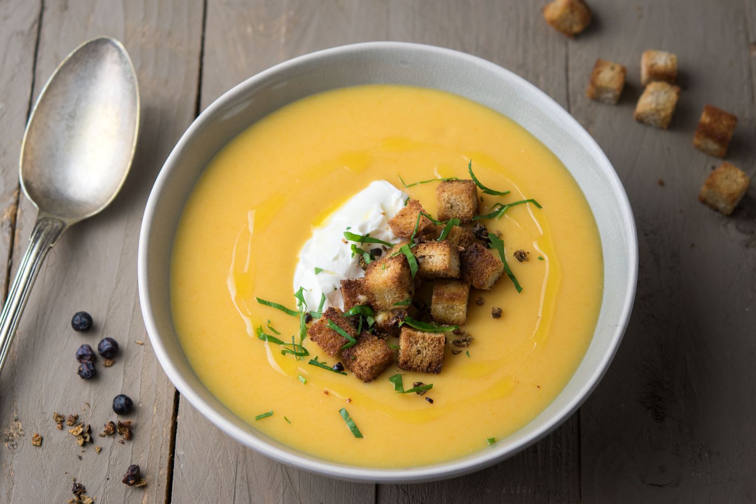 Recette Grumbeeresupp (potage aux pommes de