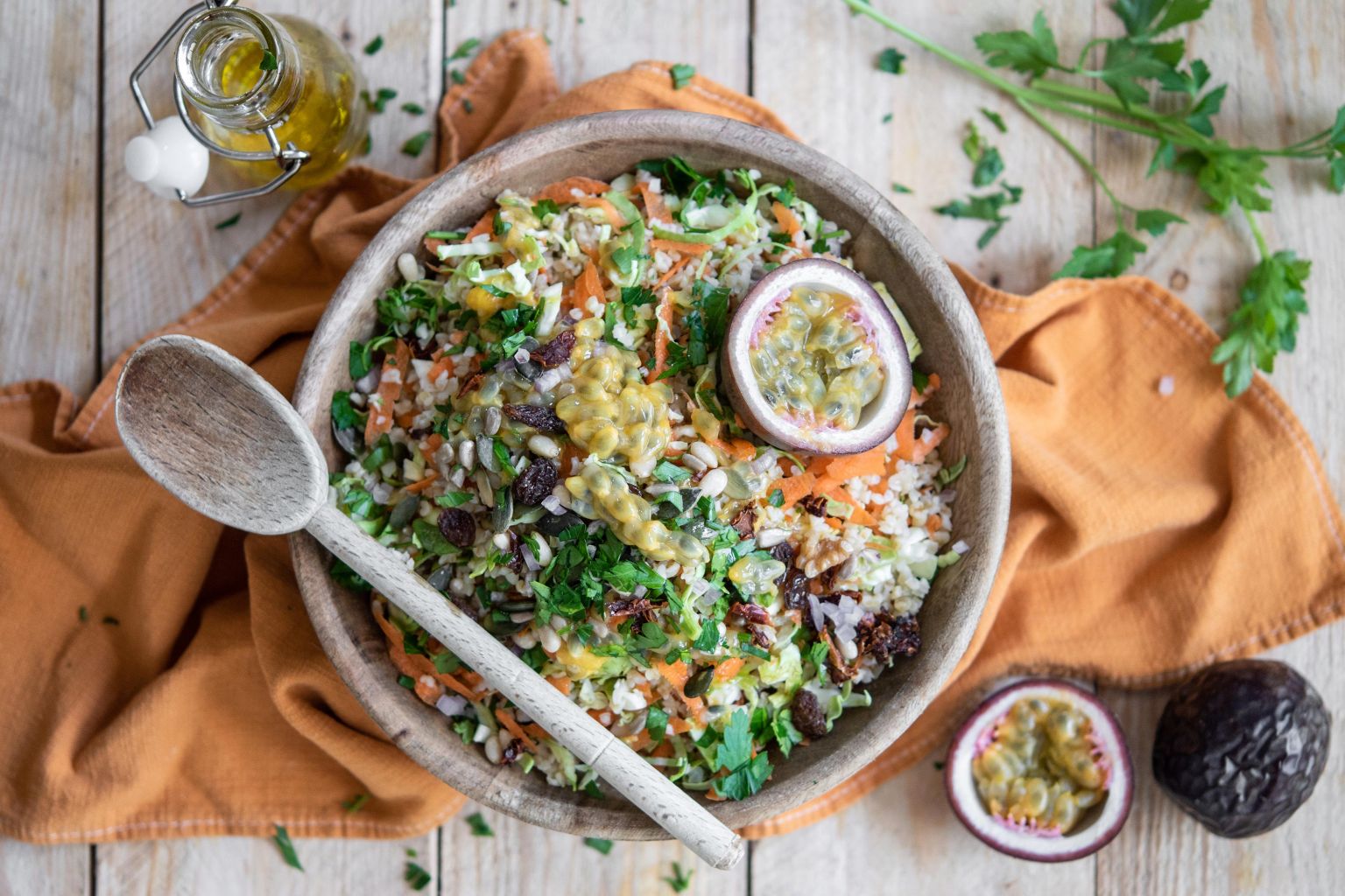 Recette de taboulé au fruit de la Passion