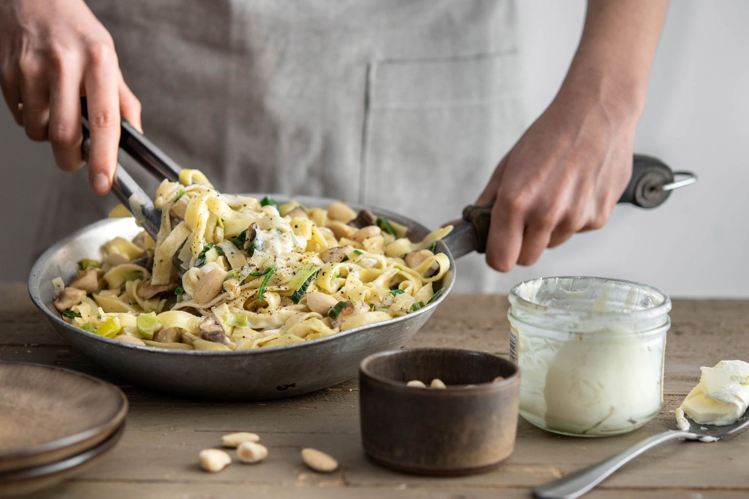 Recette Tagliatelle A La Creme D Isigny Et Champignons De Paris