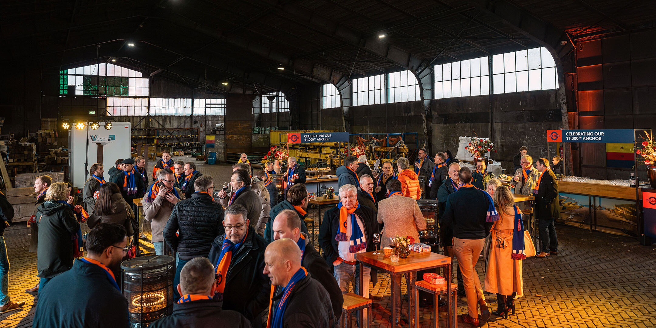 Delmar - jubileum - feest - anker - partners - receptie - loods