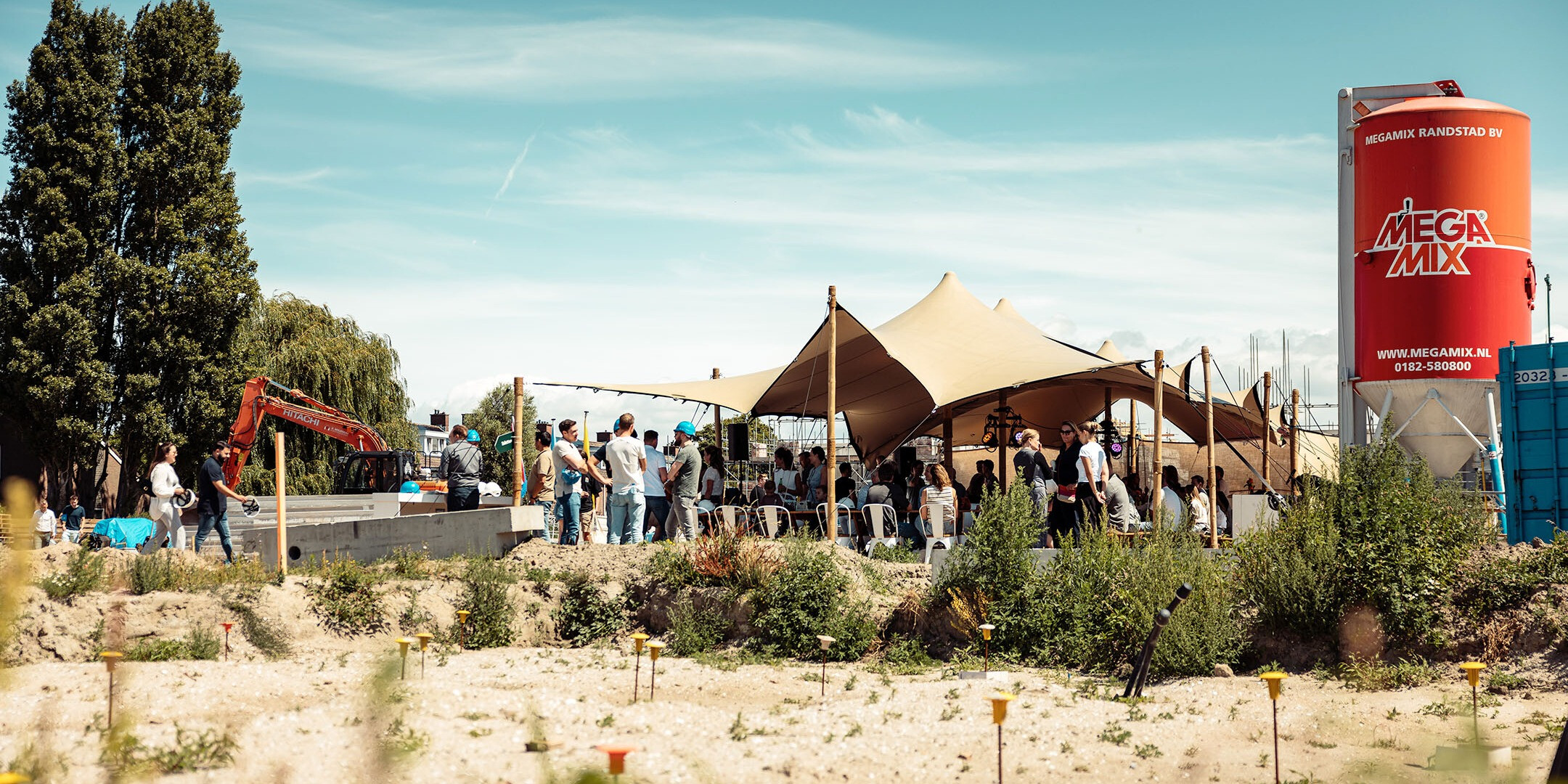 start bouw vieren met bewoners