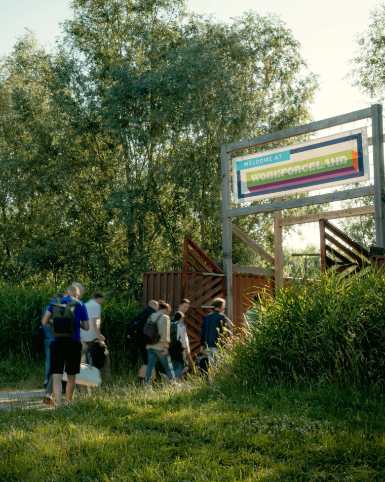 Ontvangst festivalterrein - personeelsbijeenkomst