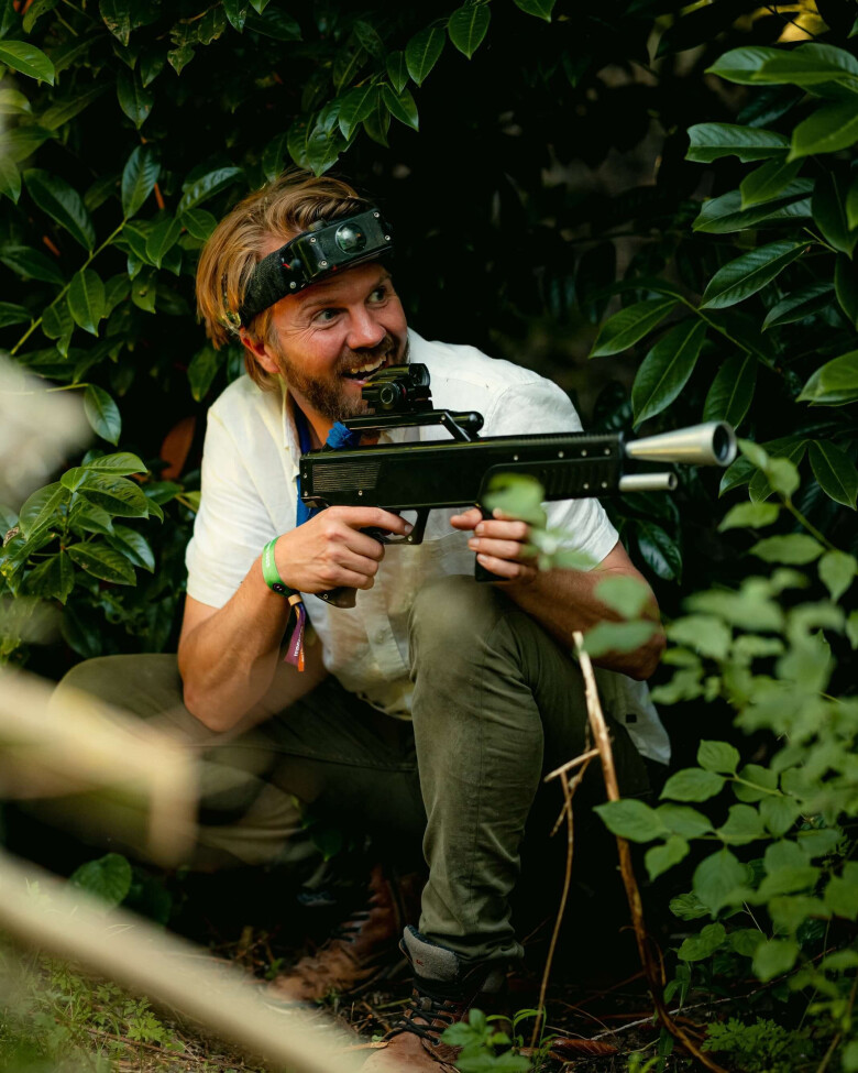 Lasergamen tijdens congrestival